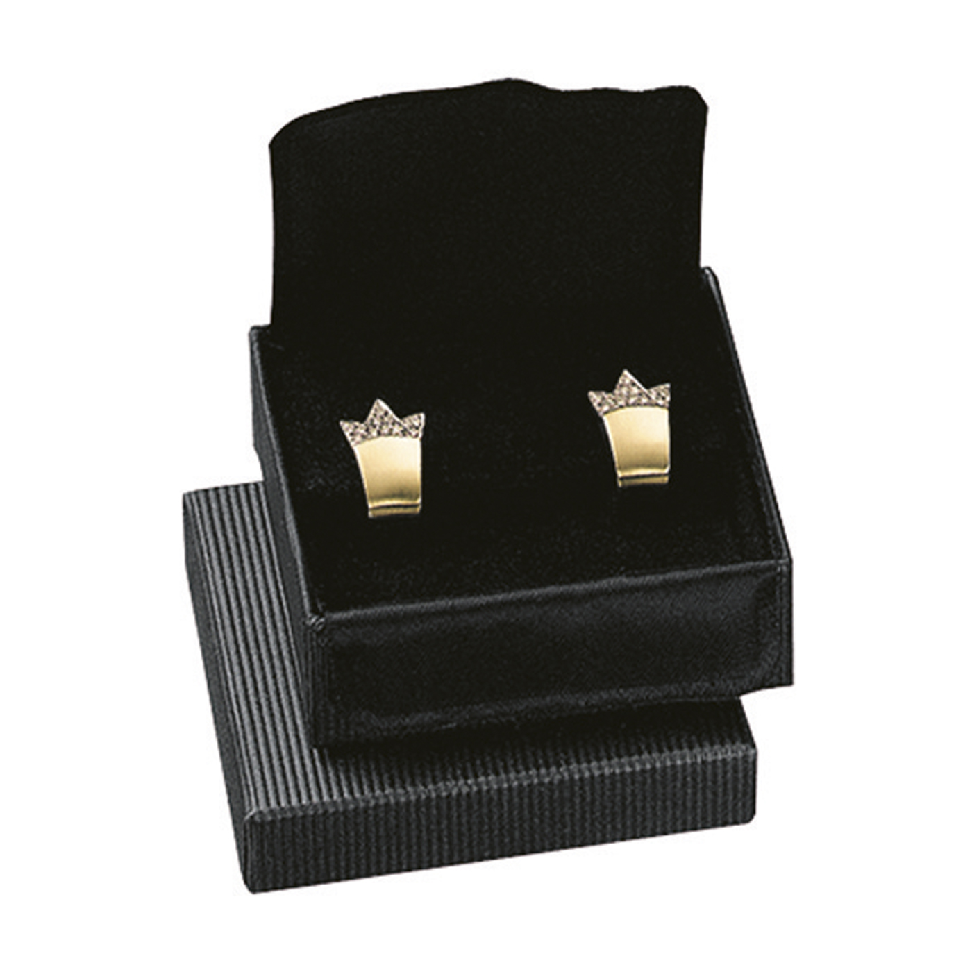 Jewellery Packaging "Tradition", Black, 60 x 60 x 19 mm - 1 piece Jewellery Packaging "Tradition", Black, 60 x 60 x 19 mm - 1 piece