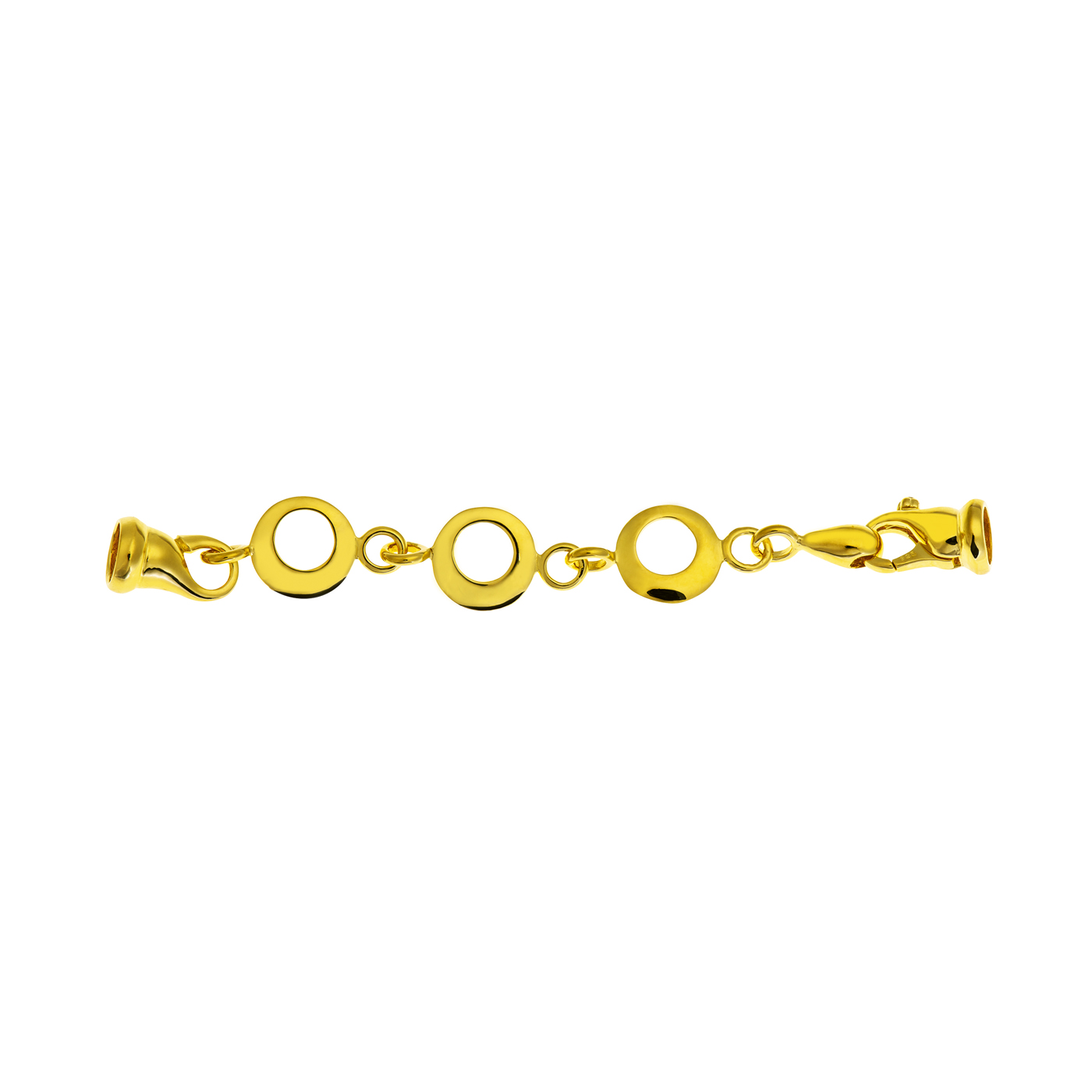 Elongation Chain, 925Ag Gold-Plated, 77 mm - 1 piece