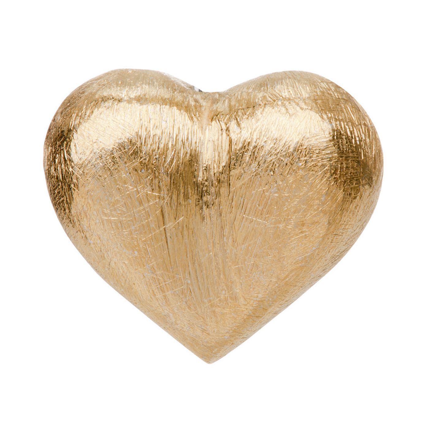 Heart, 925Ag Gold-Plated Ice Matt, 22.5 x 11 x 19.5 mm - 1 piece