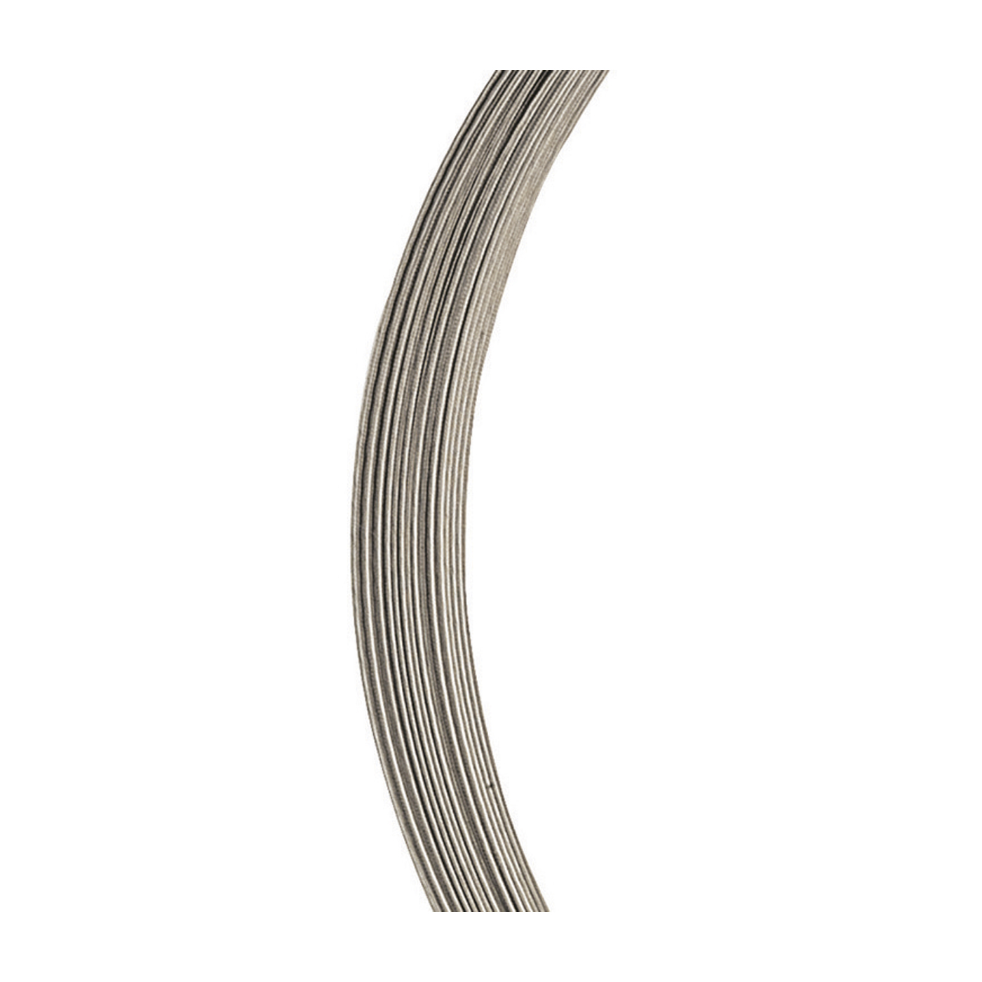 Seilcollier "Cable", ES, 12-reihig, ø 0,5 mm, 42cm, Bajonett - 1 Stück