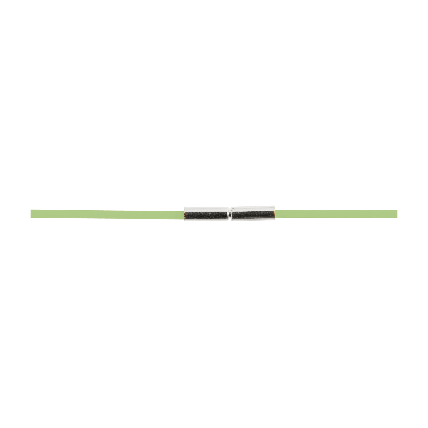 Rubber Circlet, Peridot, ø 1.5 mm, 45 cm - 1 piece