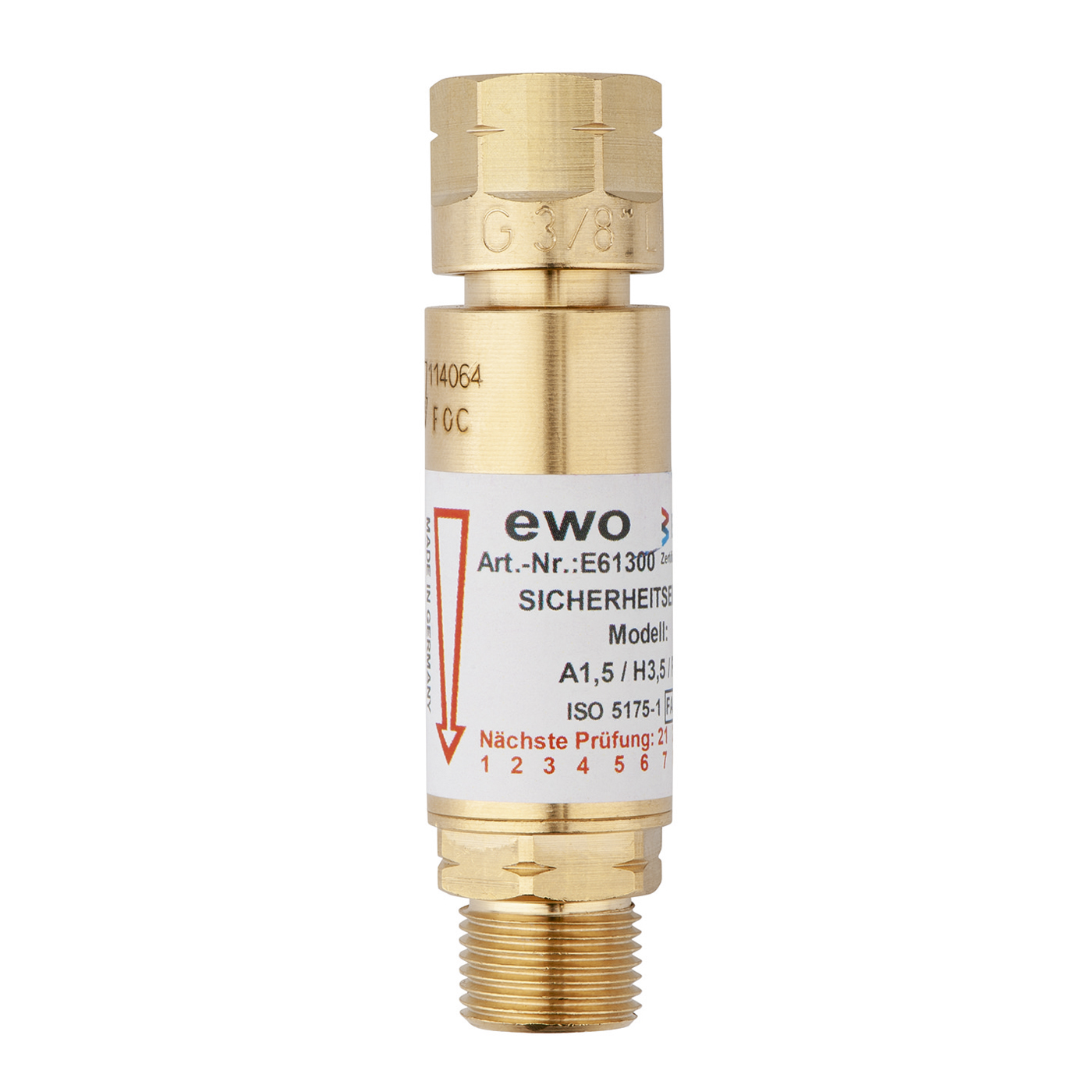 Flashback check valves - 1 piece