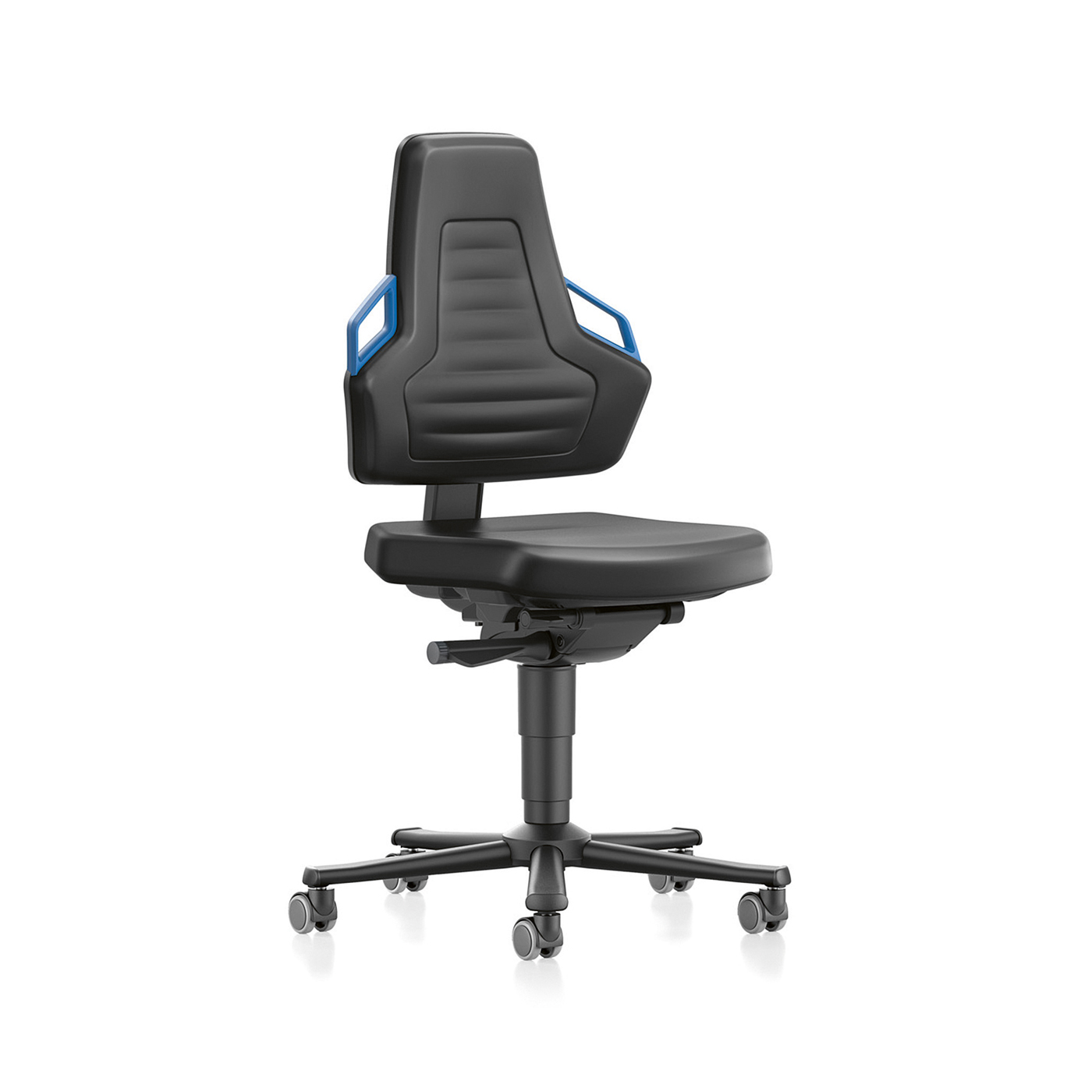 Nexxit Swivel Chair, Artificial leather black/blue - 1 piece