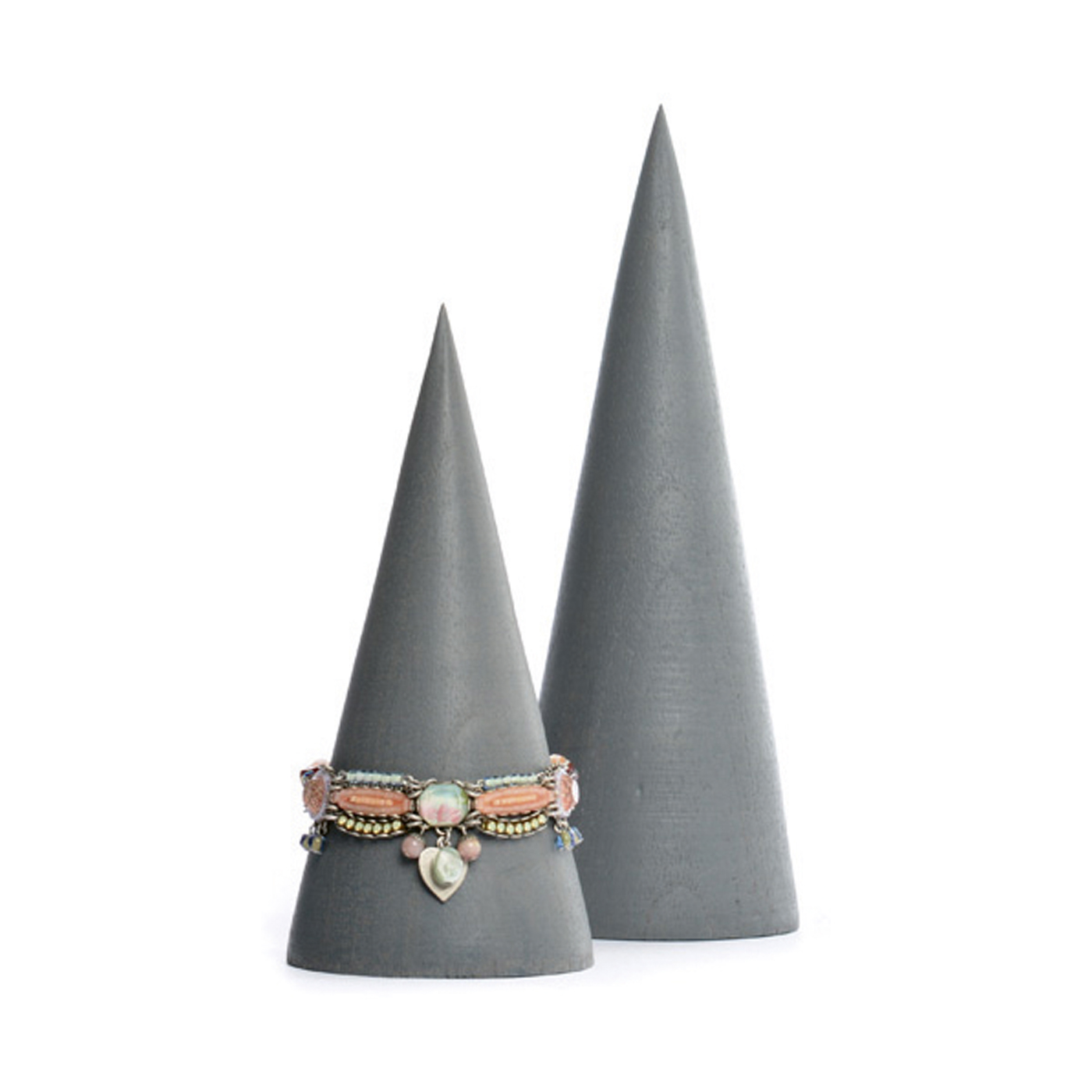 Bracelet Holder Cone, Grey - 1 set Bracelet Holder Cone, Grey - 1 set