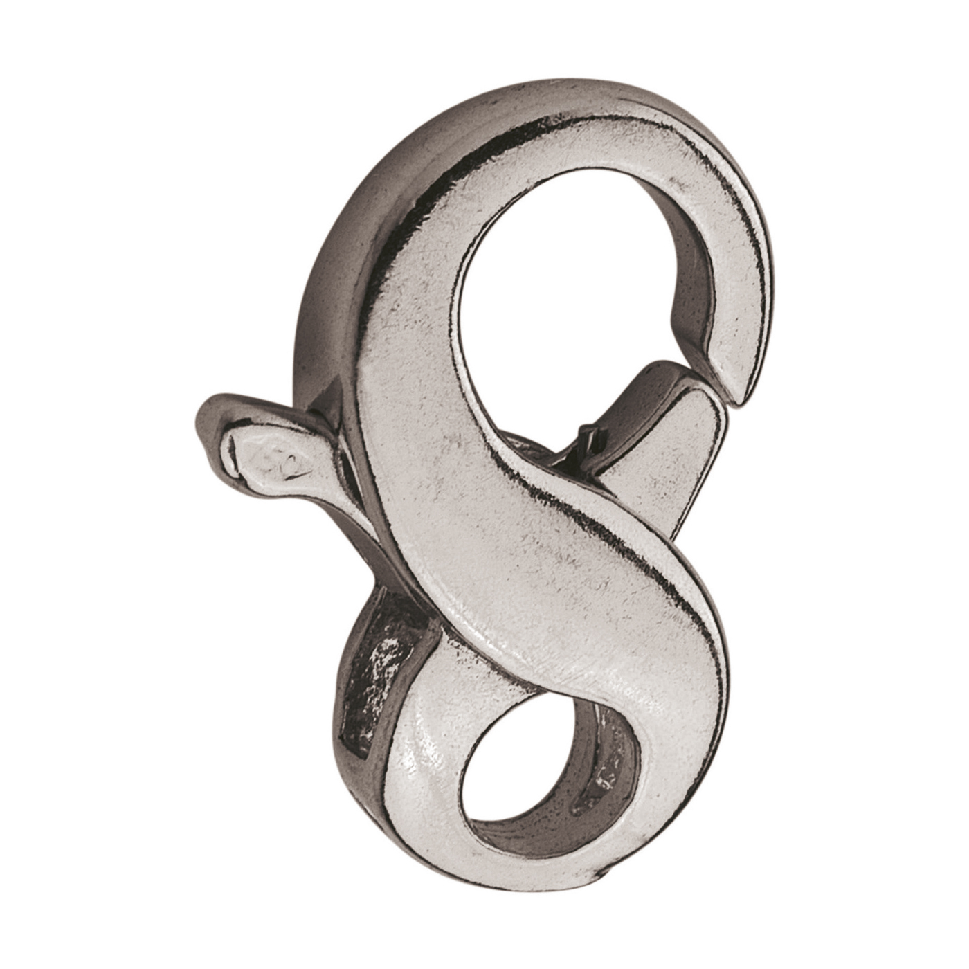 Karabiner, 925 Ag, 12 x 20 mm, Fantasie - 1 Stück