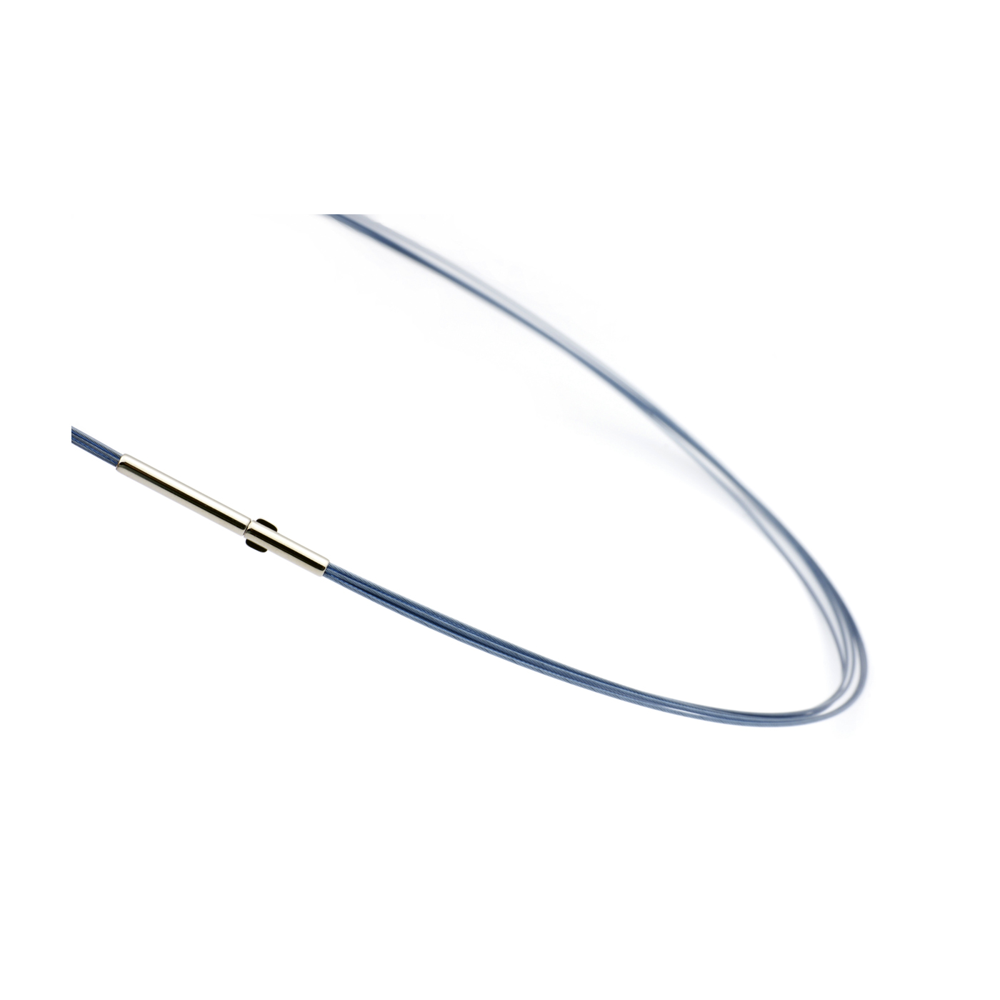 Seilcollier "Colour Cable", ES, montana-blau, 5-reihig, 42cm - 1 Stück