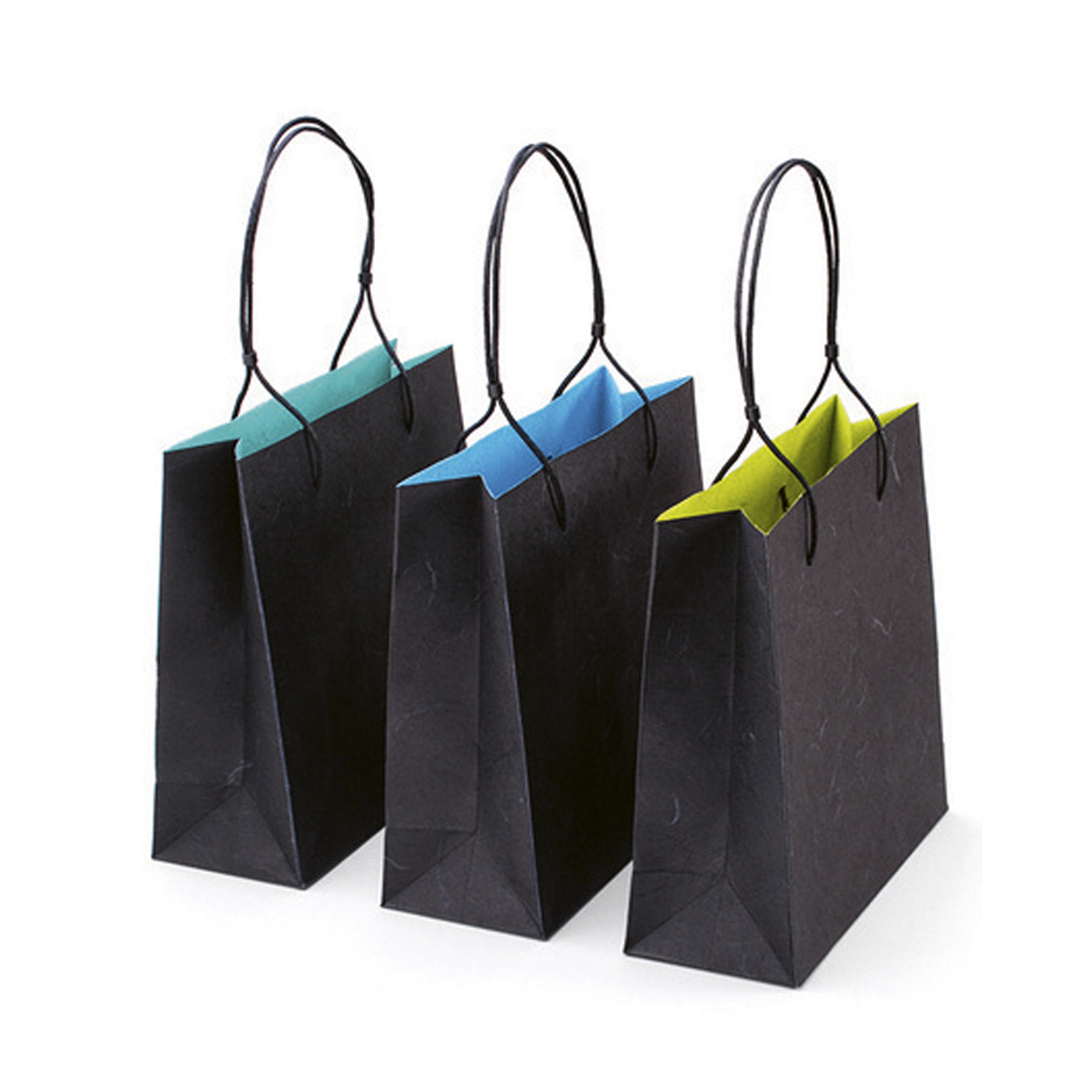 Carrying Bags "Duo", Green/Turquoise/Blue, 200 x 80 x 200 mm - 3 pieces