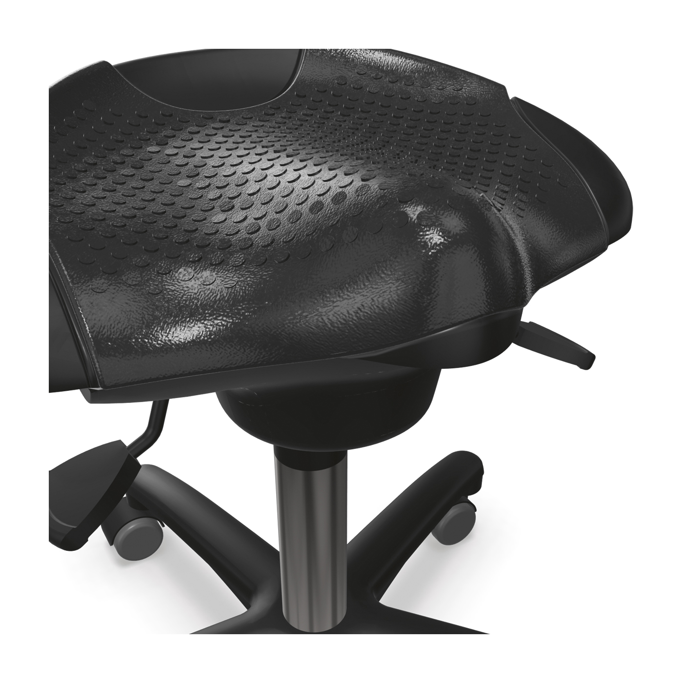 Tec profile Ergo Stool, PU soft Black - 1 piece Tec profile Ergo Stool, PU soft Black - 1 piece