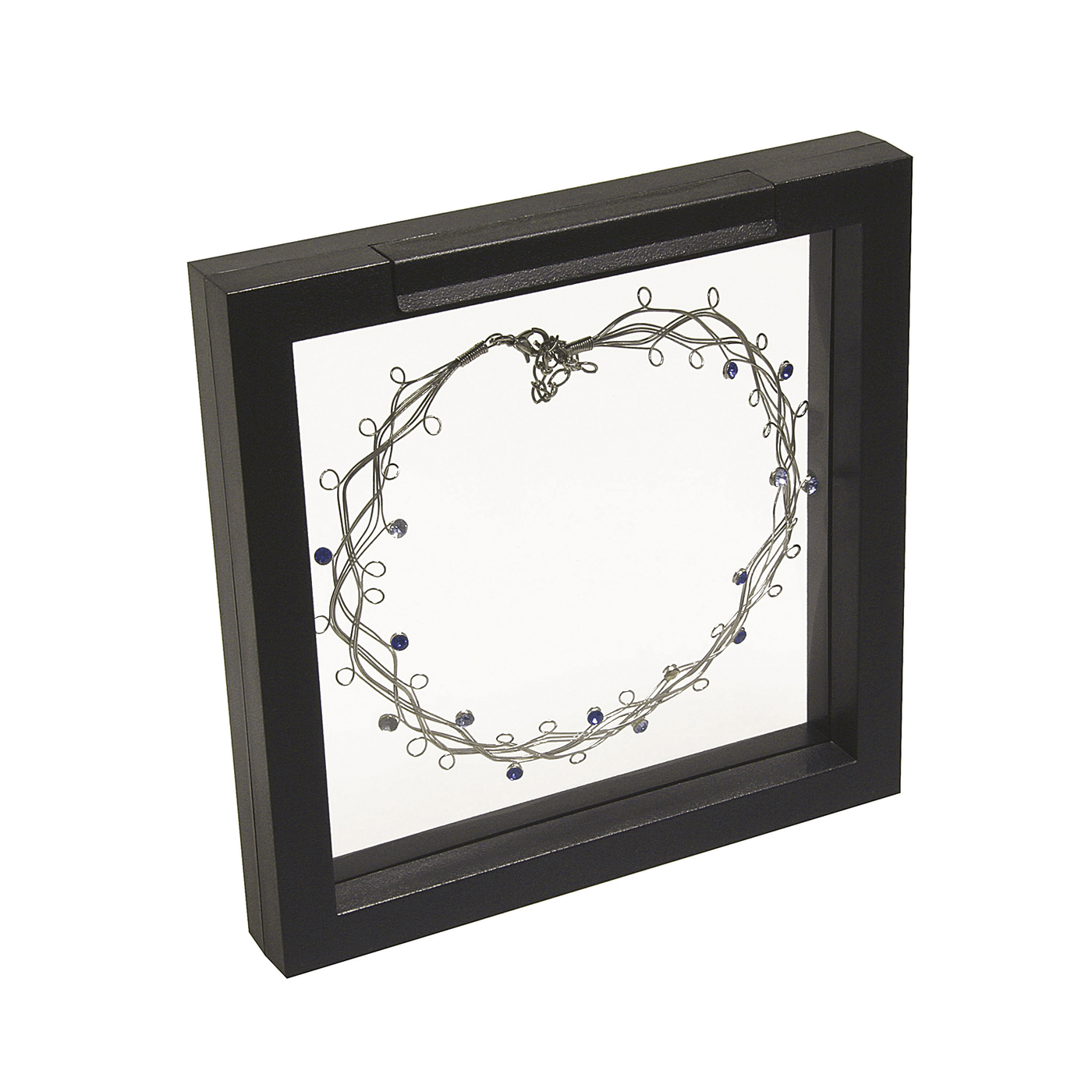 Schmucketui "Eco-Frame", schwarz, 150 x 150 x 20 mm - 1 Stück Schmucketui "Eco-Frame", schwarz, 150 x 150 x 20 mm - 1 Stück