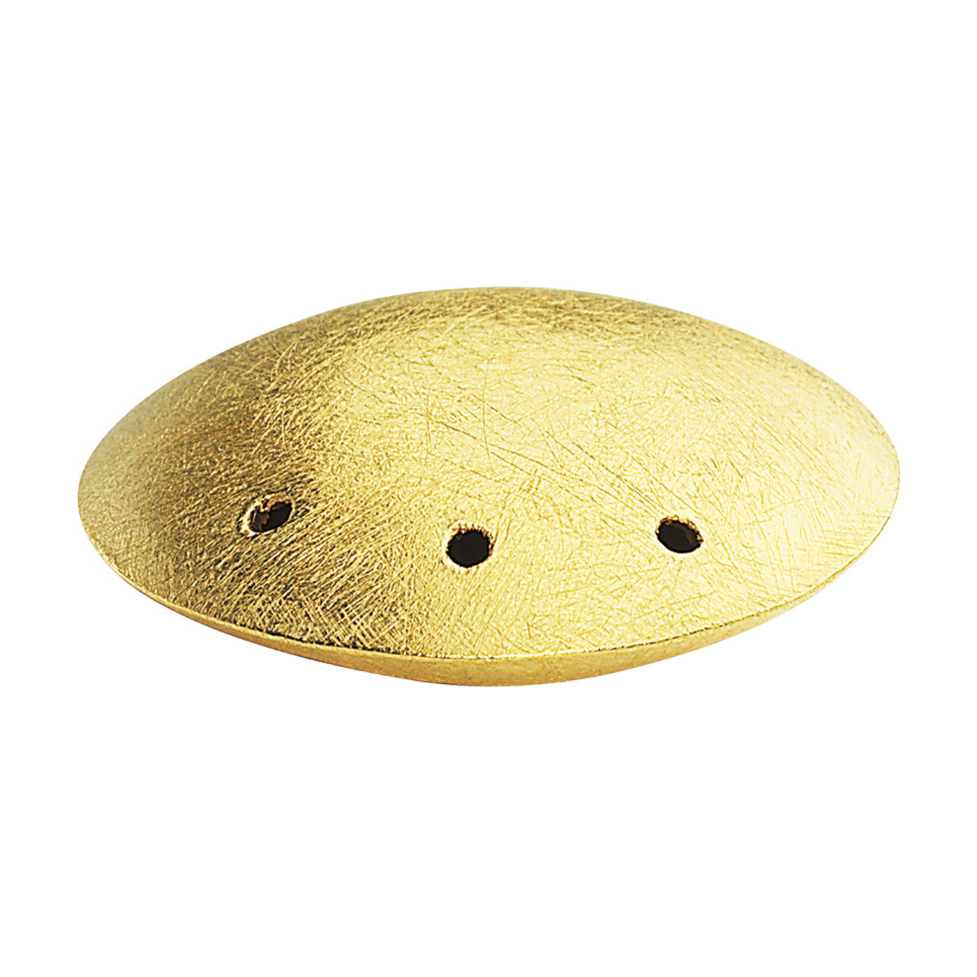 Zwischenteil, Linse, 925 Ag verg., ø 24 x 8 mm, eismatt - 1 Stück