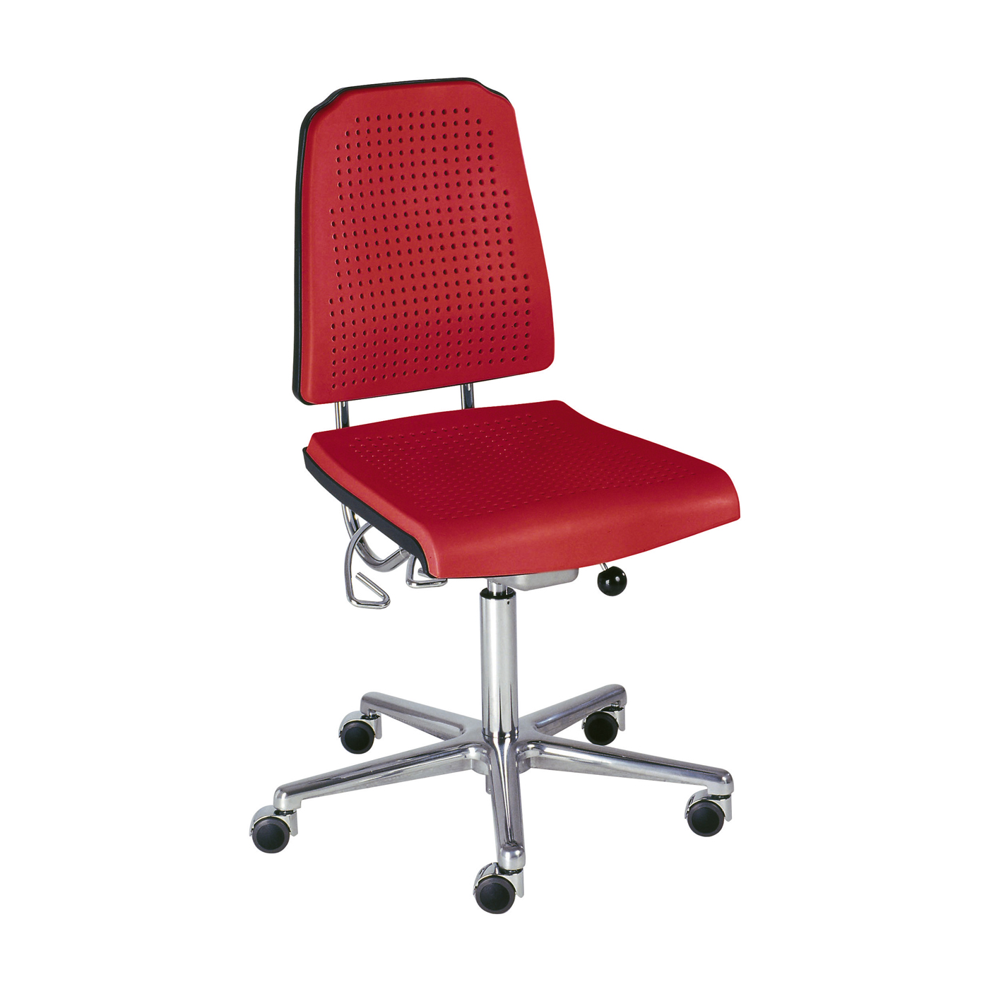 Klimastar Swivel Chair, Signal Red - 1 piece