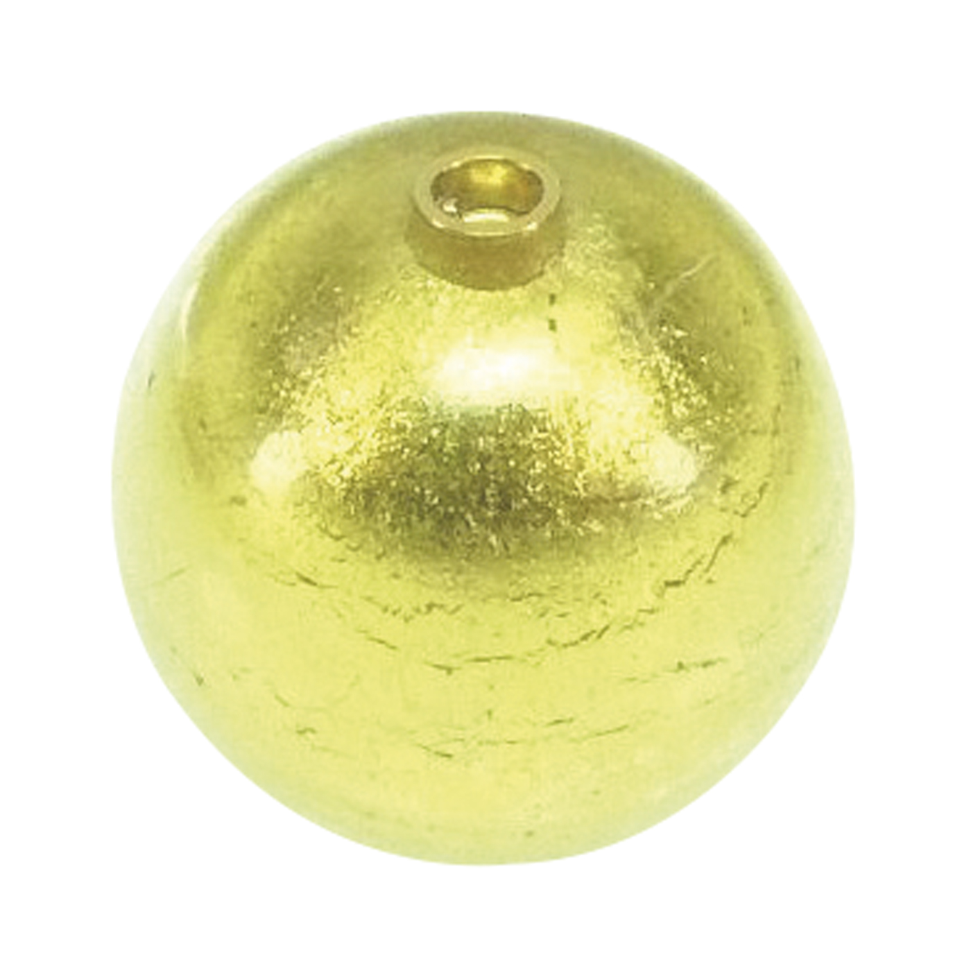 Changeable Clasp, Ball, Murano Glass, Crystal, Gold, ø 20 mm - 1 piece Changeable Clasp, Ball, Murano Glass, Crystal, Gold, ø 20 mm - 1 piece