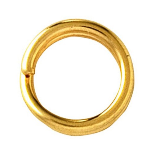 Split Rings, Round, Rolled Gold, ø 4.9 mm - 10 pieces