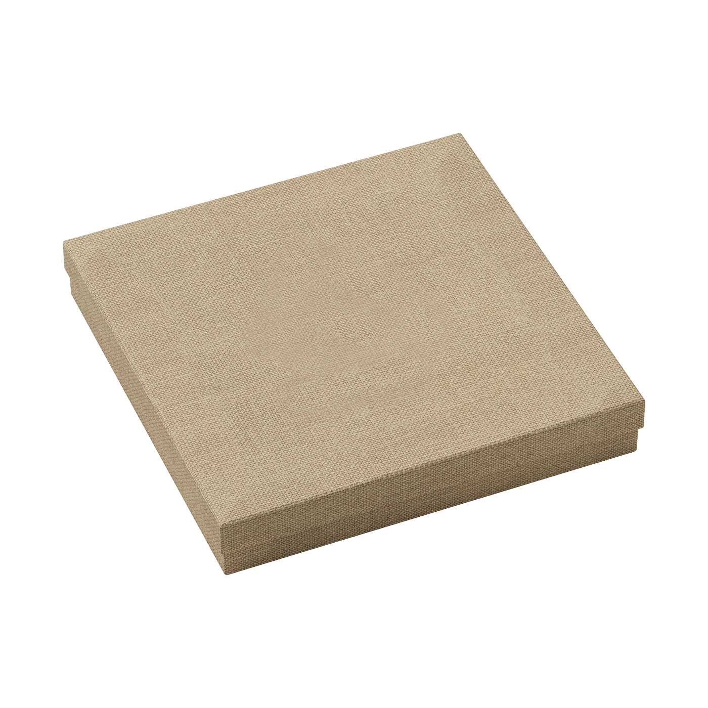 Schmucketui "Pattern", hellbraun, 165 x 165 x 27 mm - 1 Stück