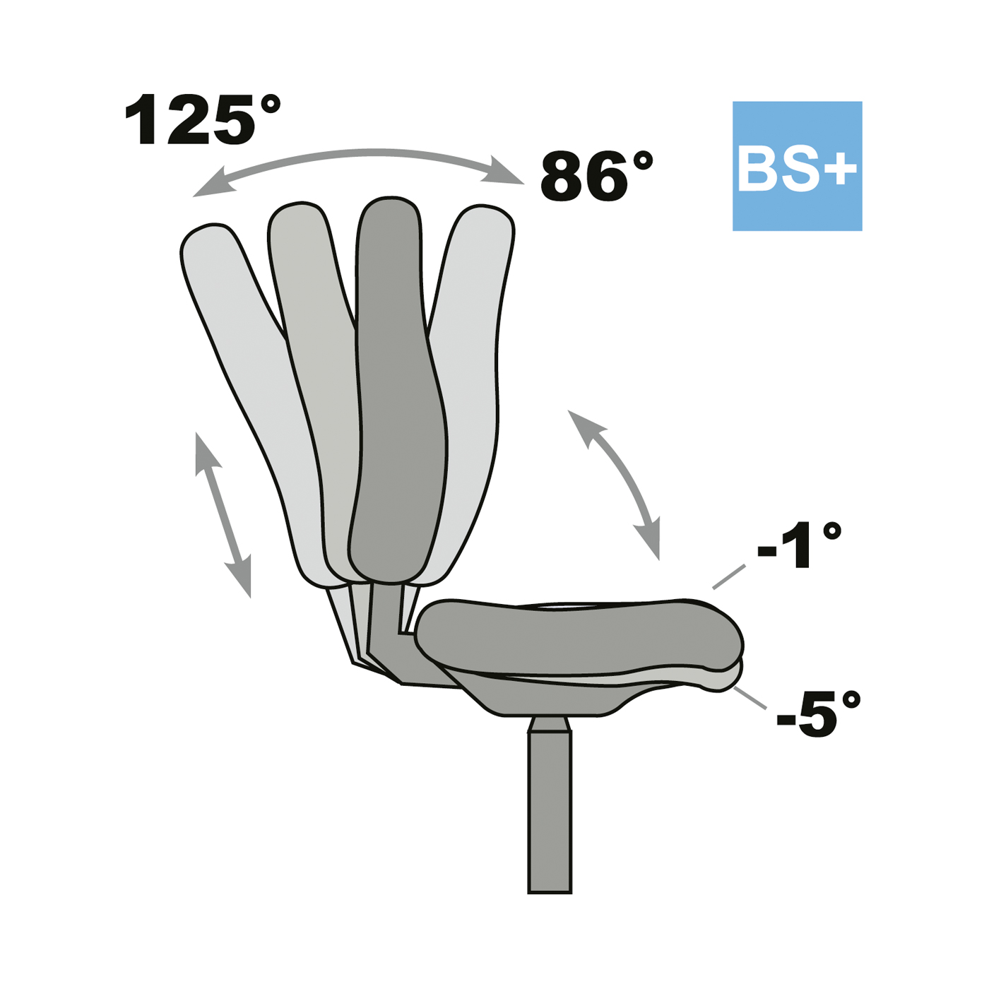 Tec profile Swivel Chair, BS+, King Nigra - 1 piece Tec profile Swivel Chair, BS+, King Nigra - 1 piece