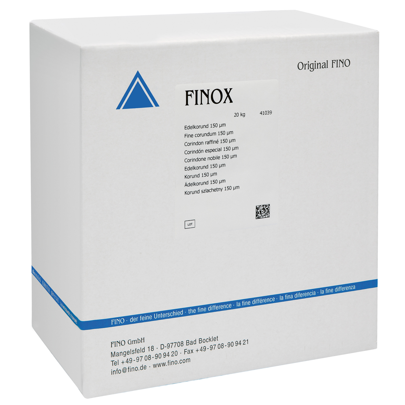 FINOX High-Grade Corundum, 150 µm - 20 kg