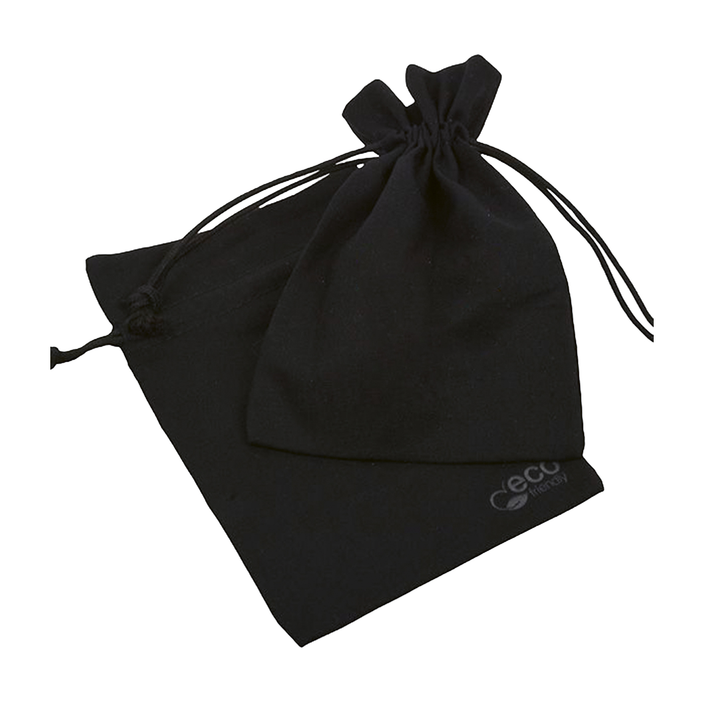 Baumwollbeutel, medium, schwarz, 120 x 170 mm - 1 Stück Baumwollbeutel, medium, schwarz, 120 x 170 mm - 1 Stück