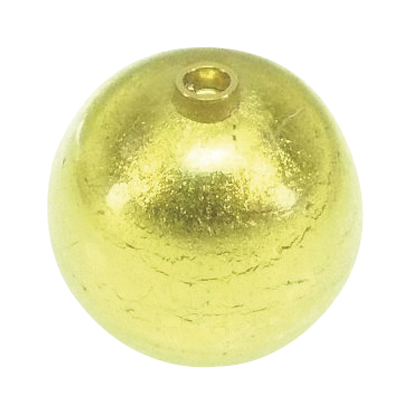 Wechselschließe, Muranoglas, Kugel, gold, ø 12 mm - 1 Stück