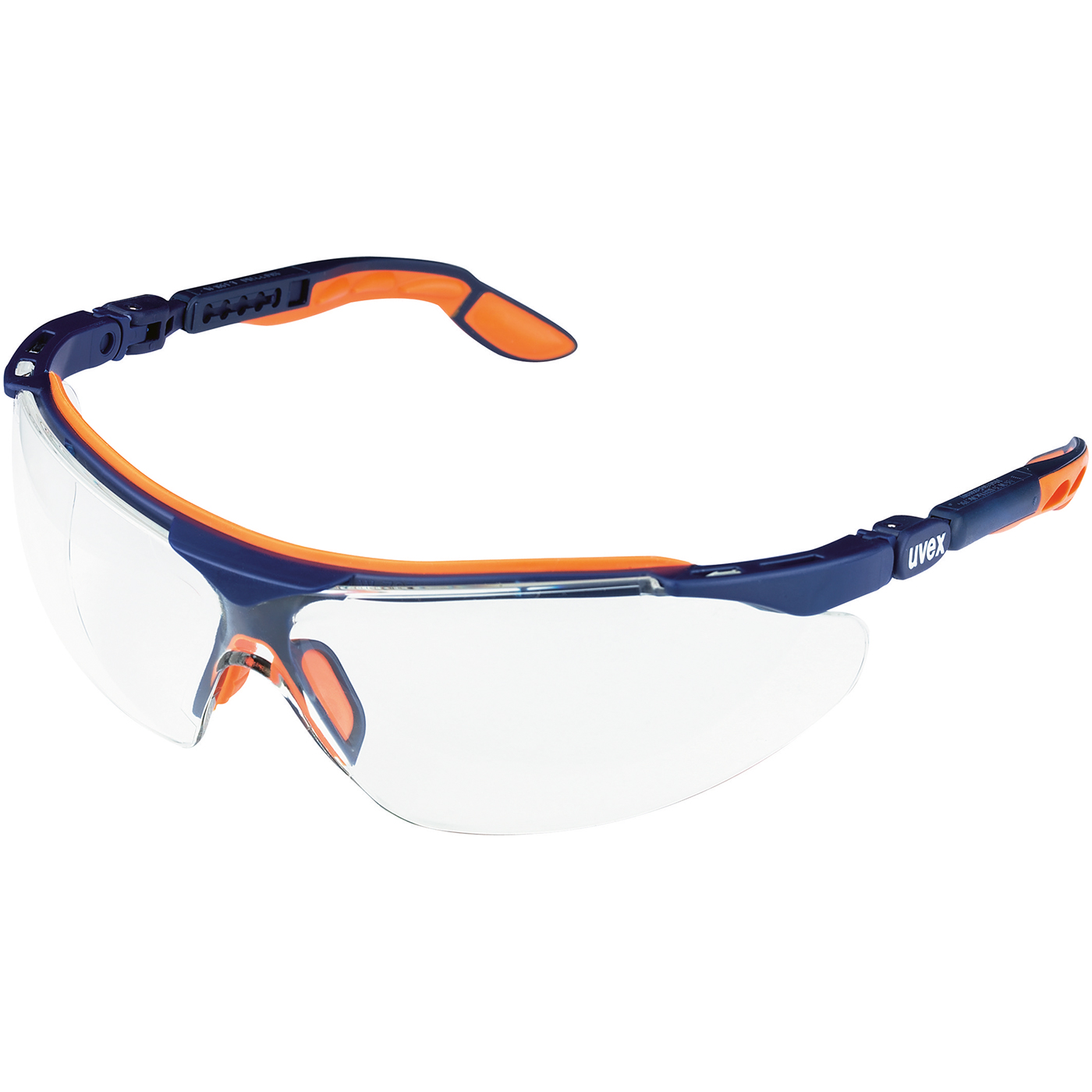 uvex iSpec Comfort Fit Schutzbrille,Scheibe farblos,F.blau/orange - 1 Stück