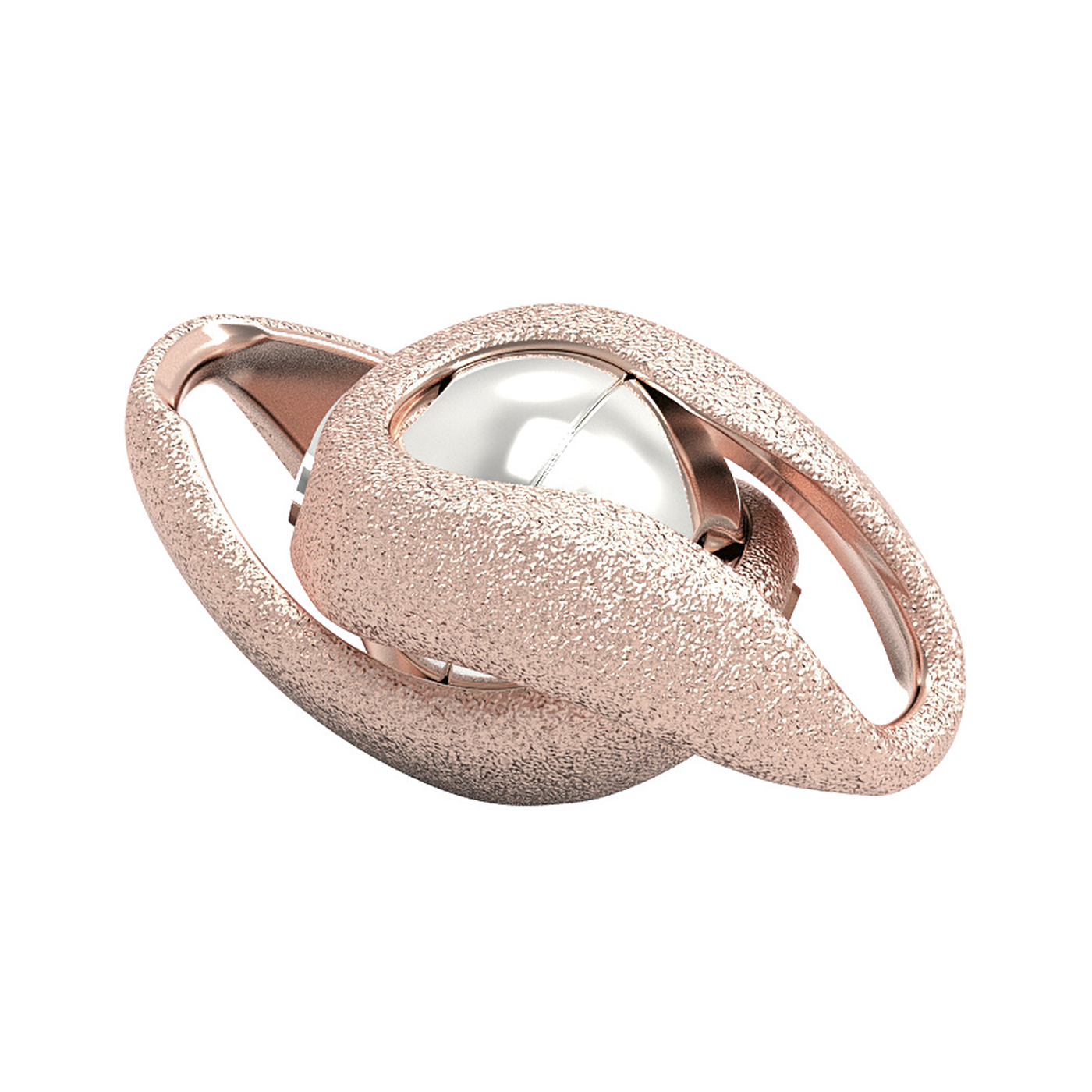 Langer Magnetschließen Magnetschließe "Infinity", 925 AG rosé verg., Kugel-ø 6 mm - 1 Stück Langer Magnetschließen Magnetschließe "Infinity", 925 AG rosé verg., Kugel-ø 6 mm - 1 Stück