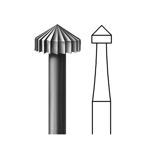 Steinruhfräser, Fig. 413, ø 2,5 mm - 1 Stück Steinruhfräser, Fig. 413, ø 2,5 mm - 1 Stück