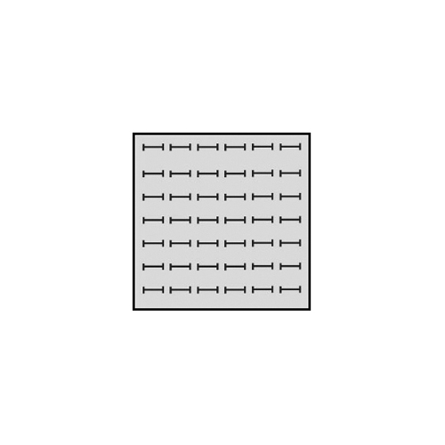 Tray System Inlay, White, for 42 Rings, 224 x 224 mm - 1 piece