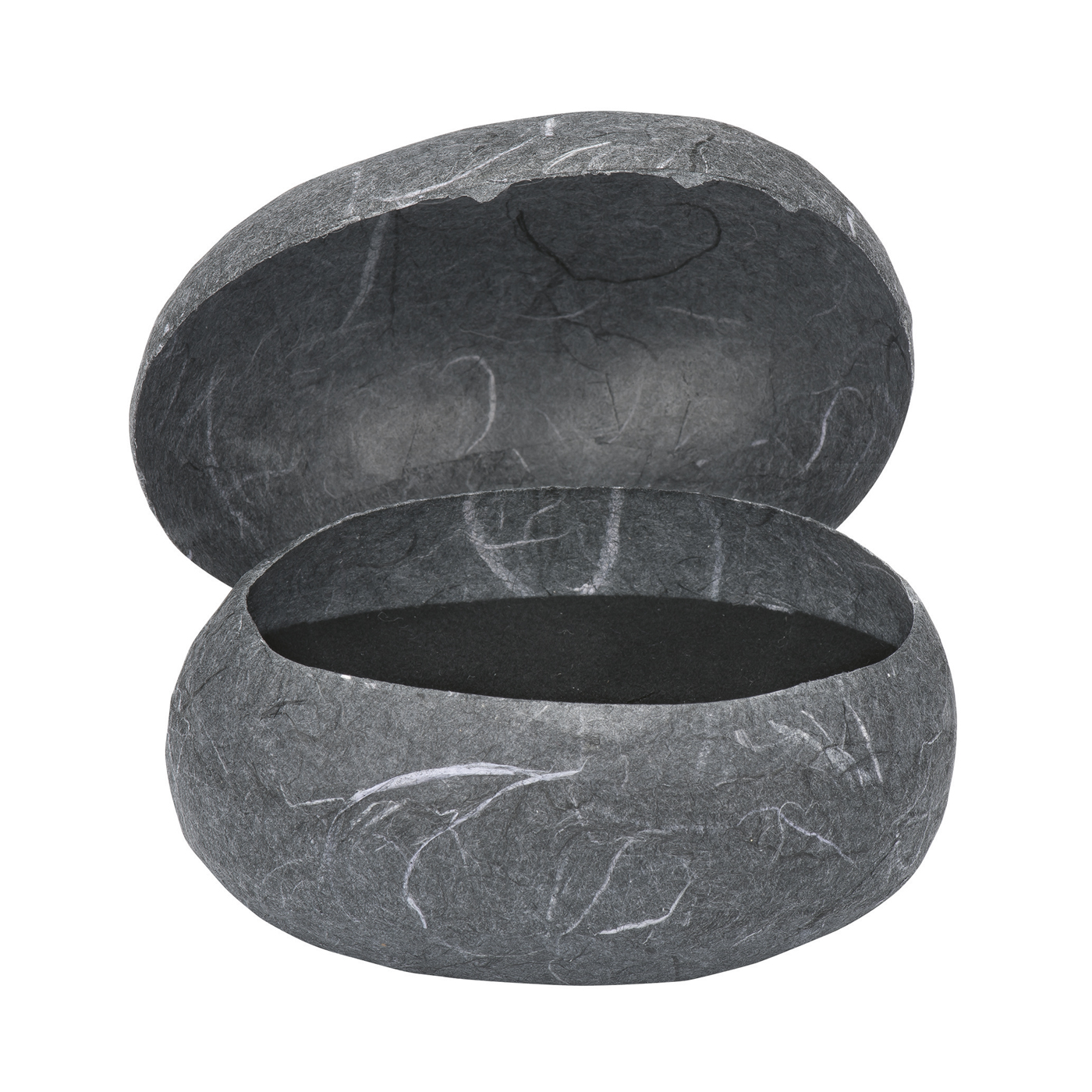 PICA-Design Schmucketui "Stein", anthrazit meliert, 100 x 70 x 60 mm - 1 Stück PICA-Design Schmucketui "Stein", anthrazit meliert, 100 x 70 x 60 mm - 1 Stück