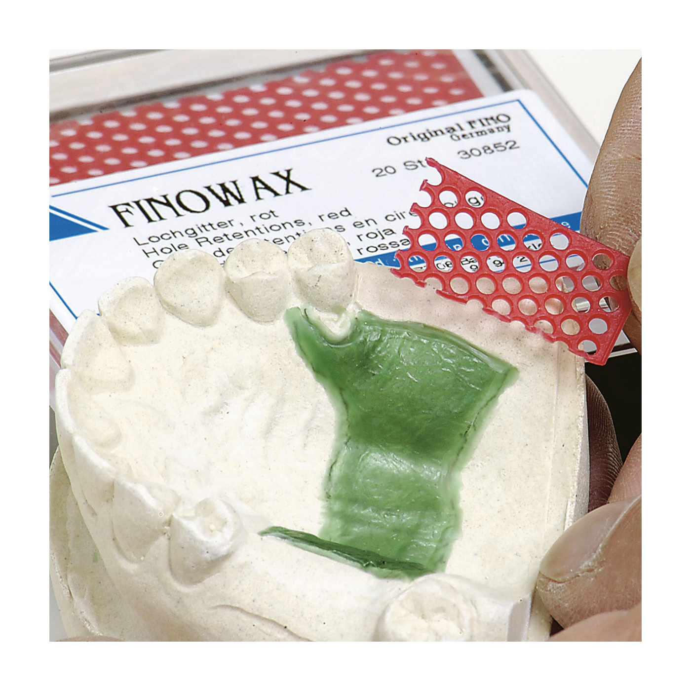 FINOWAX Wachsfertigteile, Lochgitter - 20 Stück FINOWAX Wachsfertigteile, Lochgitter - 20 Stück