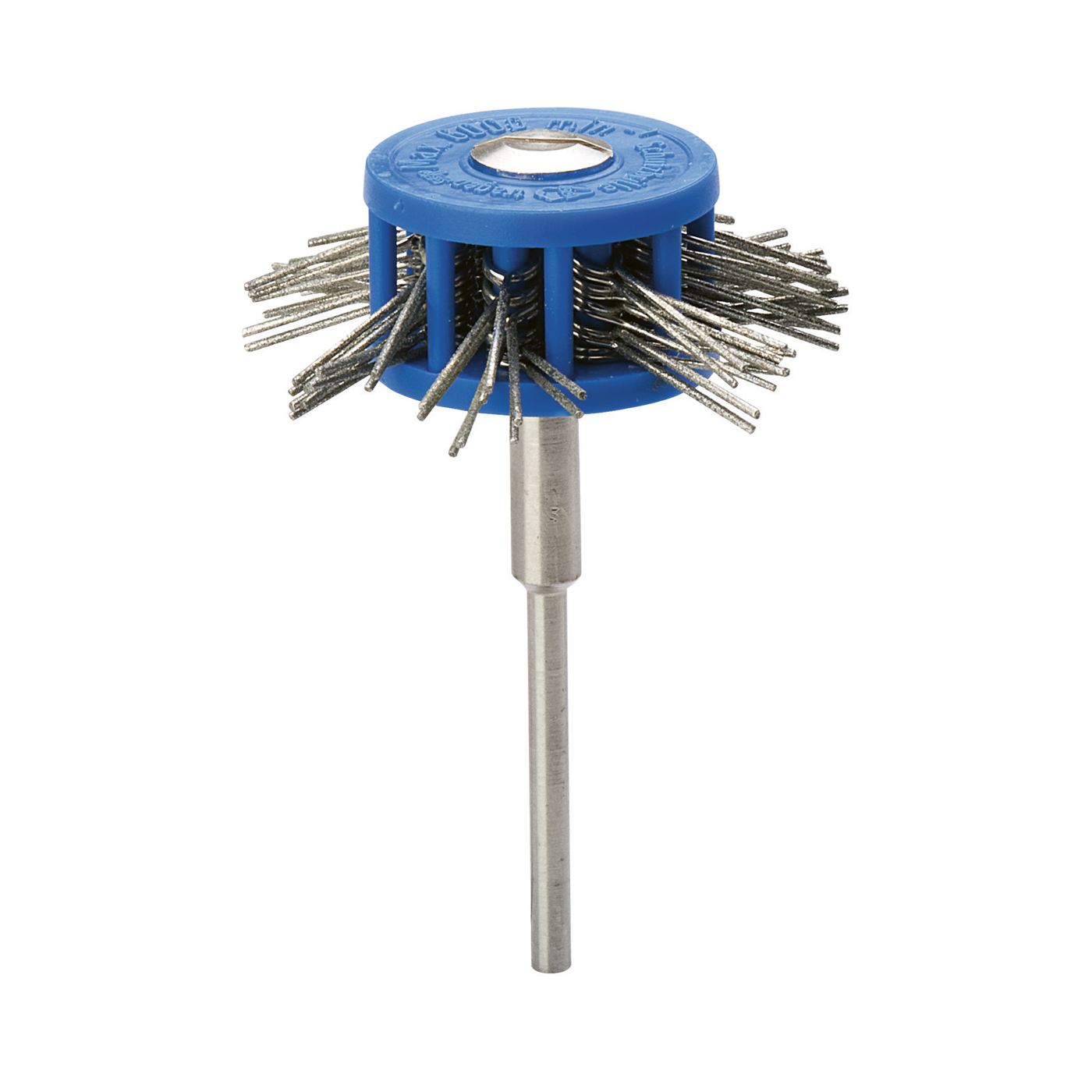 Matt-Drahtbürste, diamantiert, ø 0,45 mm, blau - 1 Stück