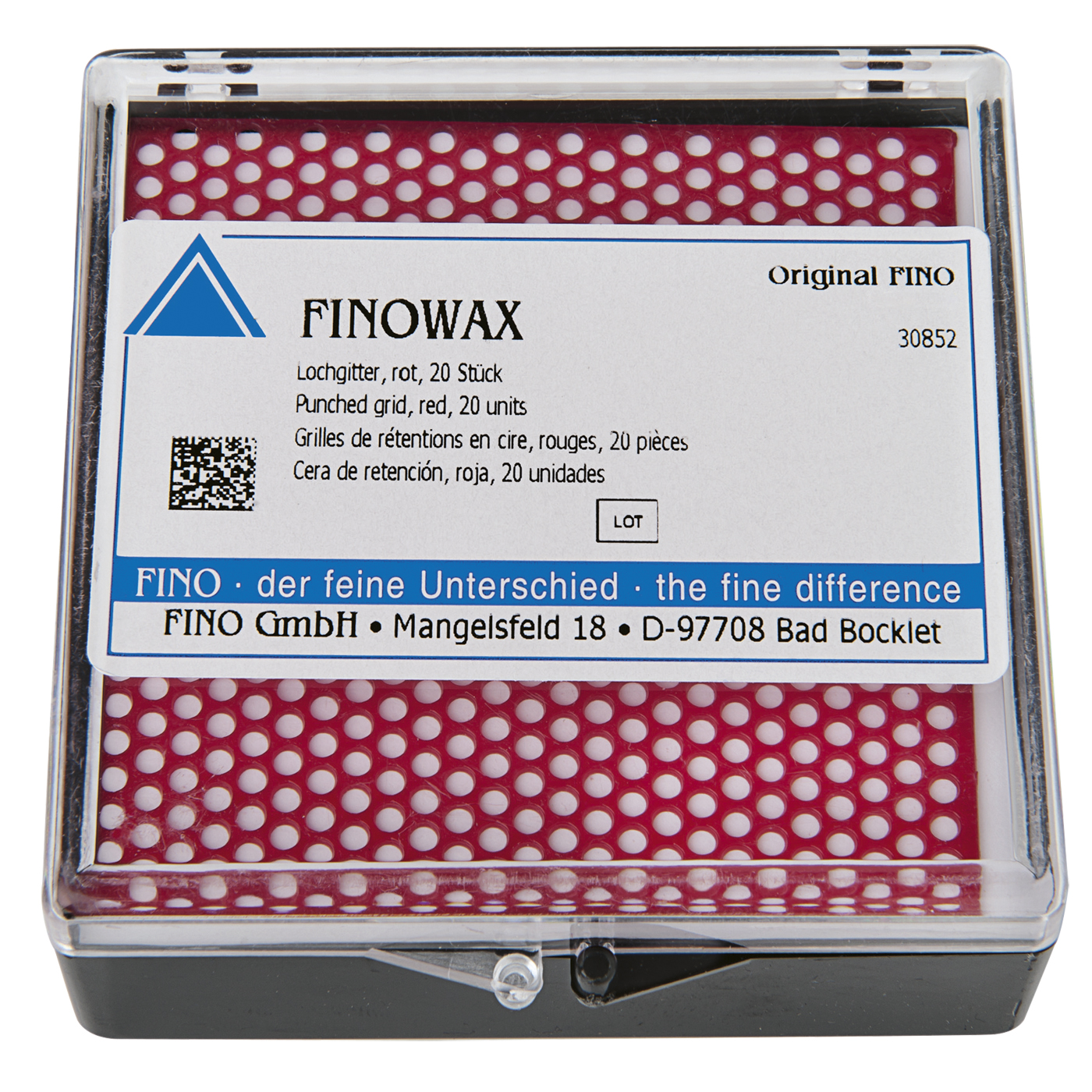 FINOWAX preformed wax patterns, punched grids - 20 pieces FINOWAX preformed wax patterns, punched grids - 20 pieces
