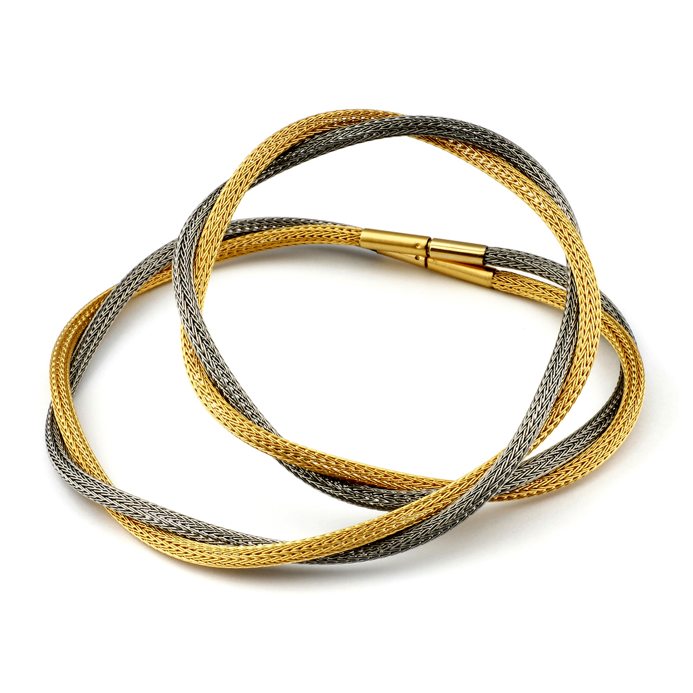 Halsreif "Calza", ES, ø 3 mm, 40 cm, Bajonett - 1 Stück