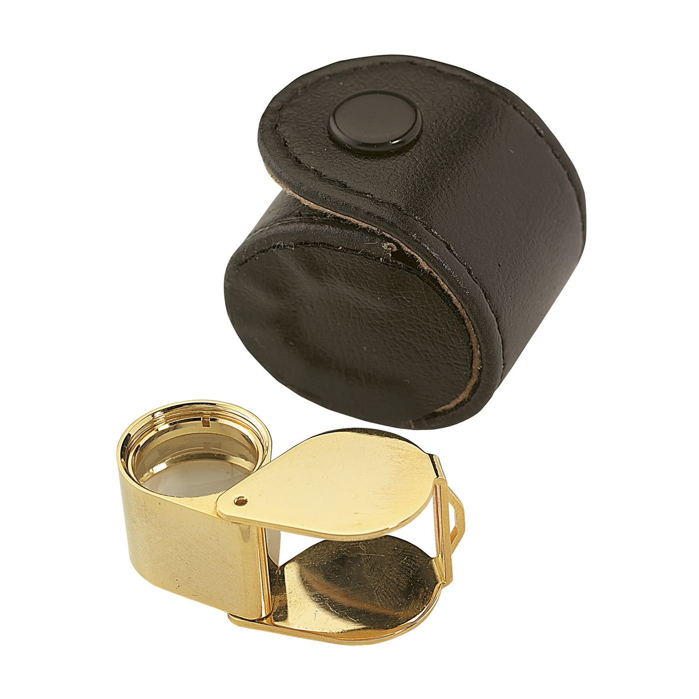 Stone Magnifier, 10x, Lens ø 18 mm, Gold - 1 piece