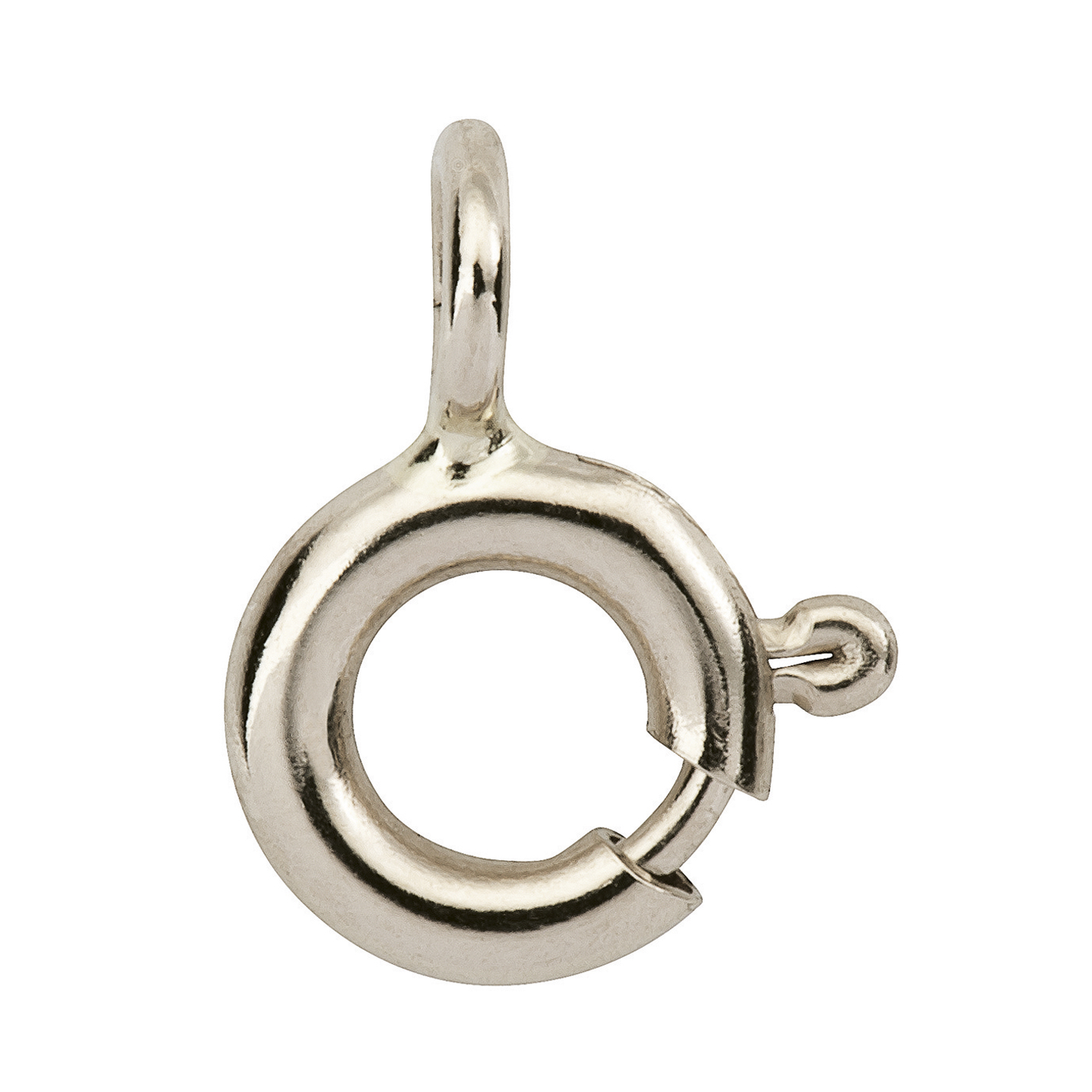 Spring Ring, 585WG, ø 6 mm - 1 piece Spring Ring, 585WG, ø 6 mm - 1 piece