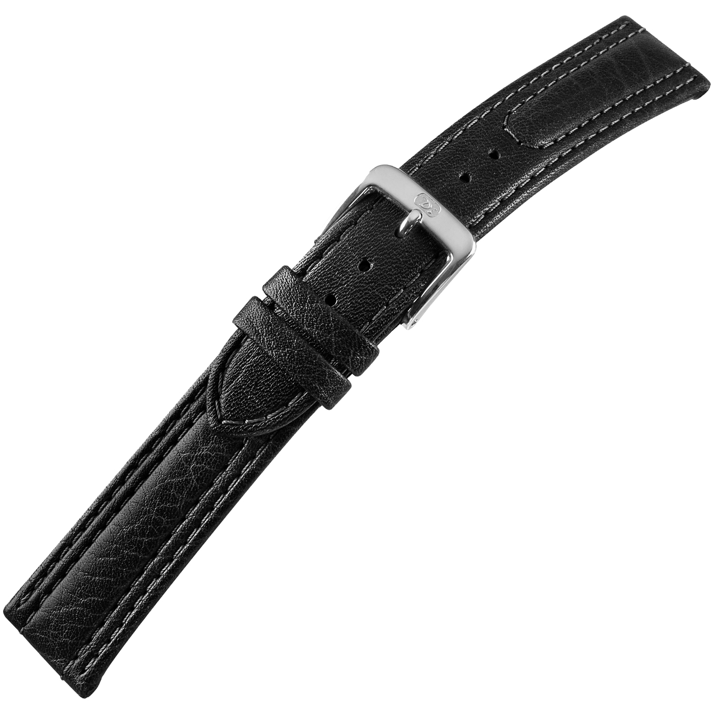 Di-Modell Uhrenarmband Siena, Herren, schwarz, 20 mm - 1 Stück