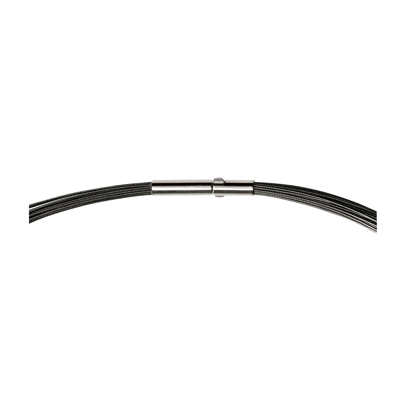 Seilcollier "Colour Cable", ES, schwarz, 26-reihig, 45 cm - 1 Stück