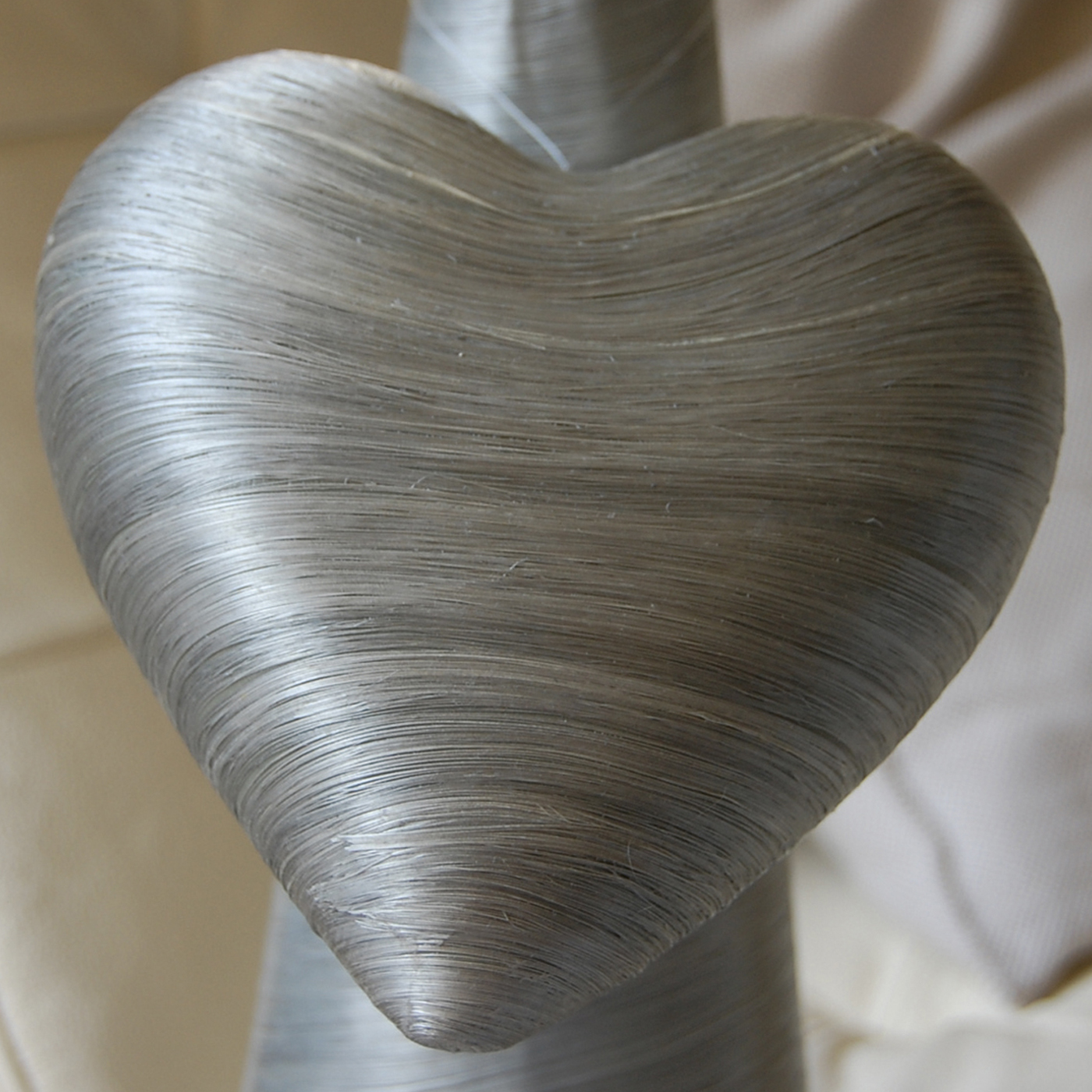 Decoration Hearts, Silver Grey, 160 mm - 3 pieces Decoration Hearts, Silver Grey, 160 mm - 3 pieces
