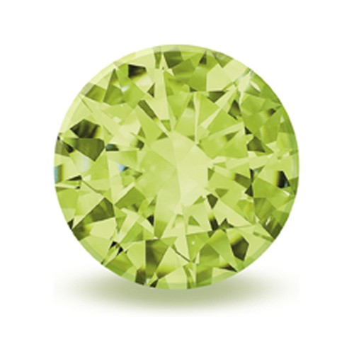 Peridot, Round, Green, Faceted, ø 2.50 mm - 5 pieces