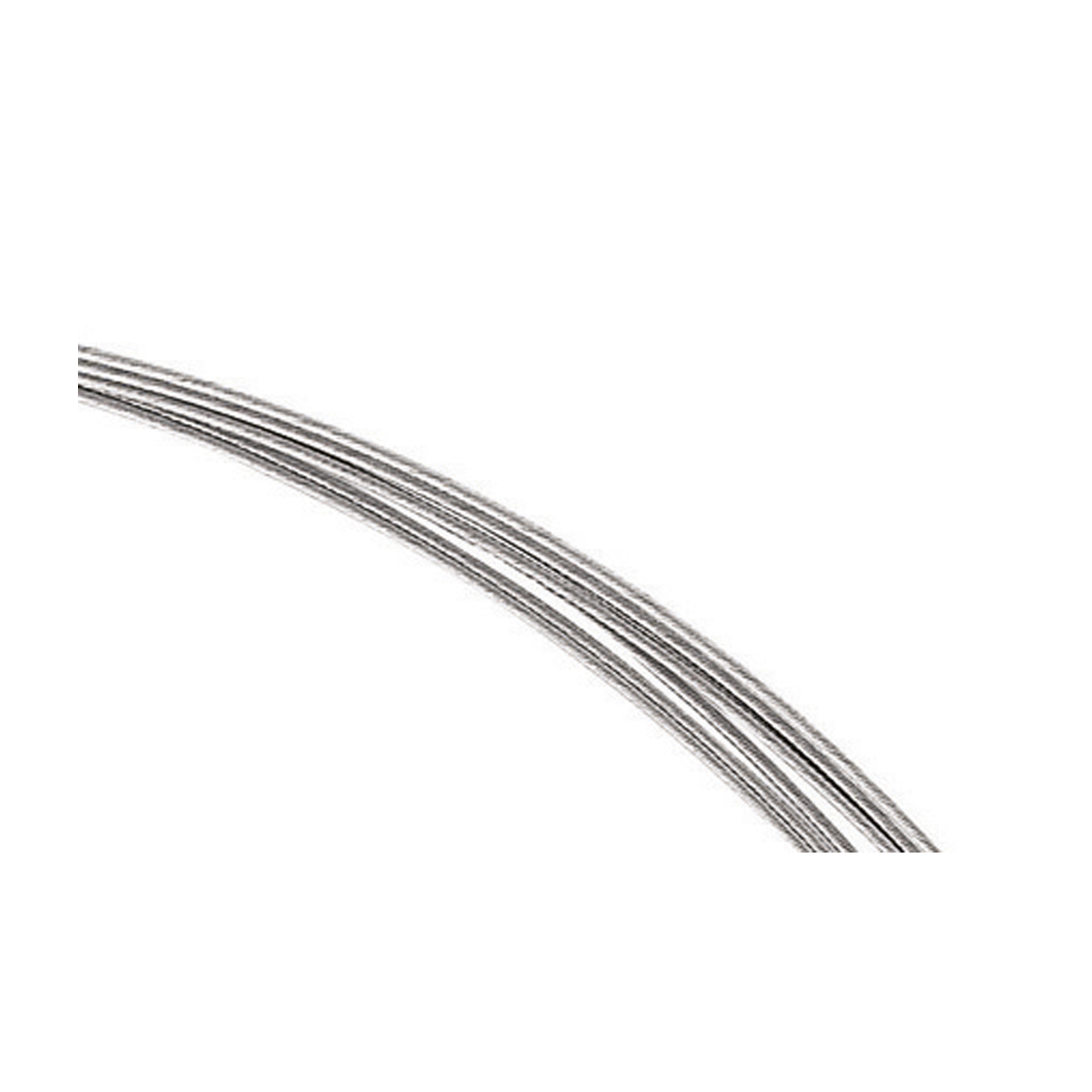 Seilcollier "Cable", ES, 7-reihig, ø 0,3 mm, 45 cm, Bajonett - 1 Stück