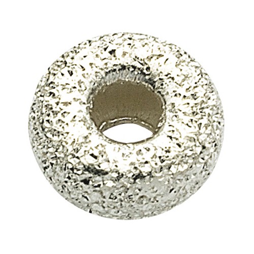 Circular Holder, 925Ag Diamond-Studded, ø 4 x 2.5 mm - 1 piece