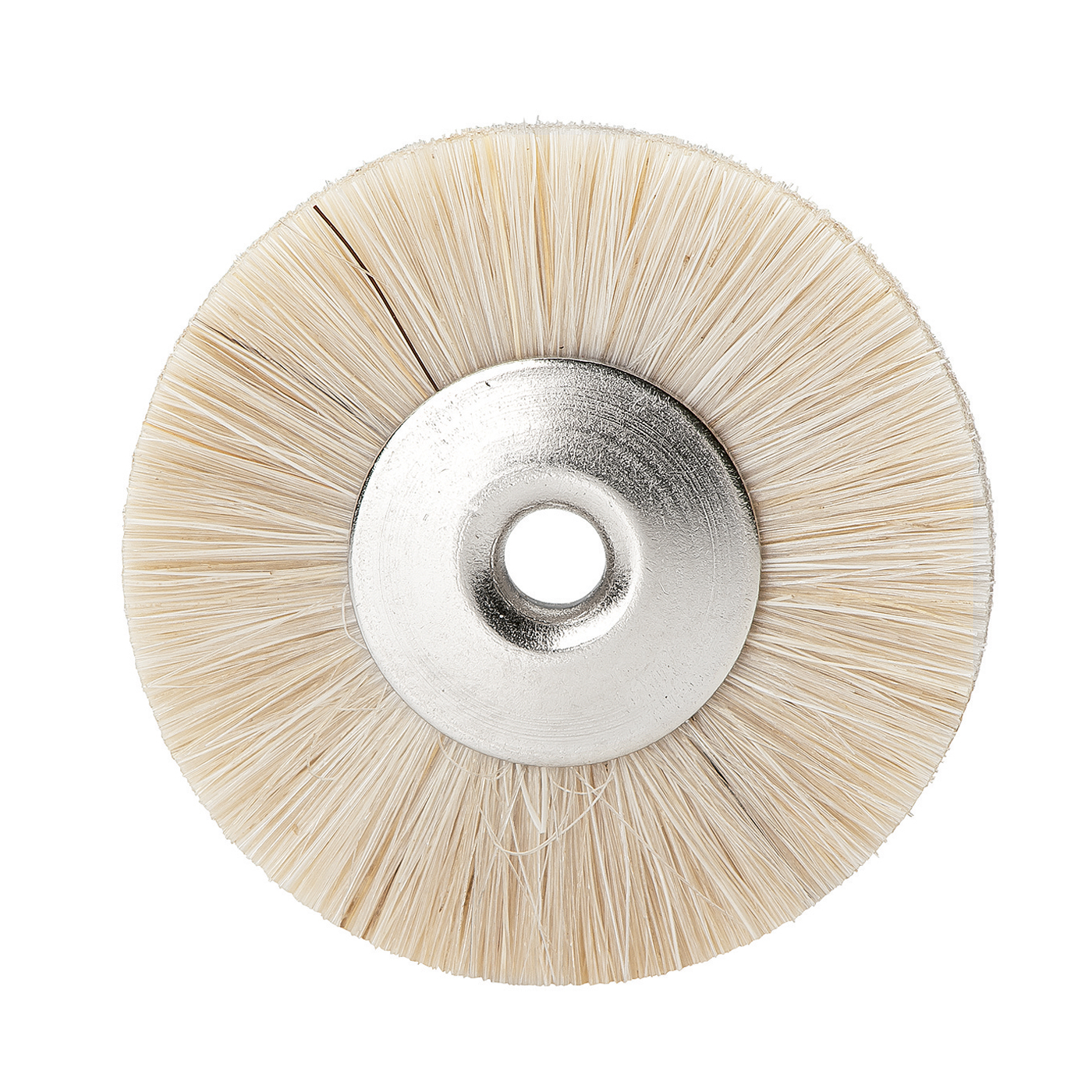 Mini Brushes, Wheels, Goat Hair, White, ø 21 mm - 12 pieces