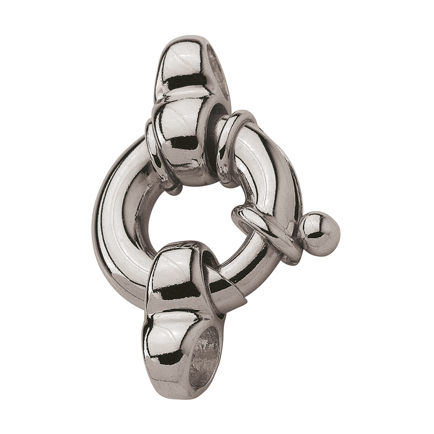 Spring Ring, 925Ag, ø 13 mm, with Trigger Lugs - 1 piece