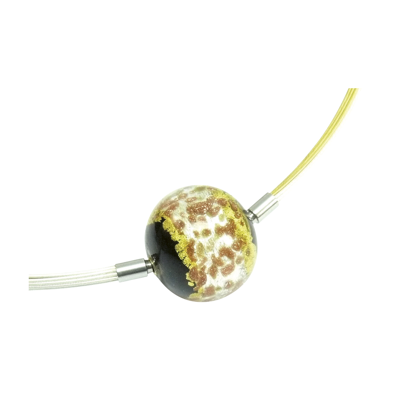 Changeable Clasp, Ball, Murano Glass, Sigola, ø 16 mm - 1 piece