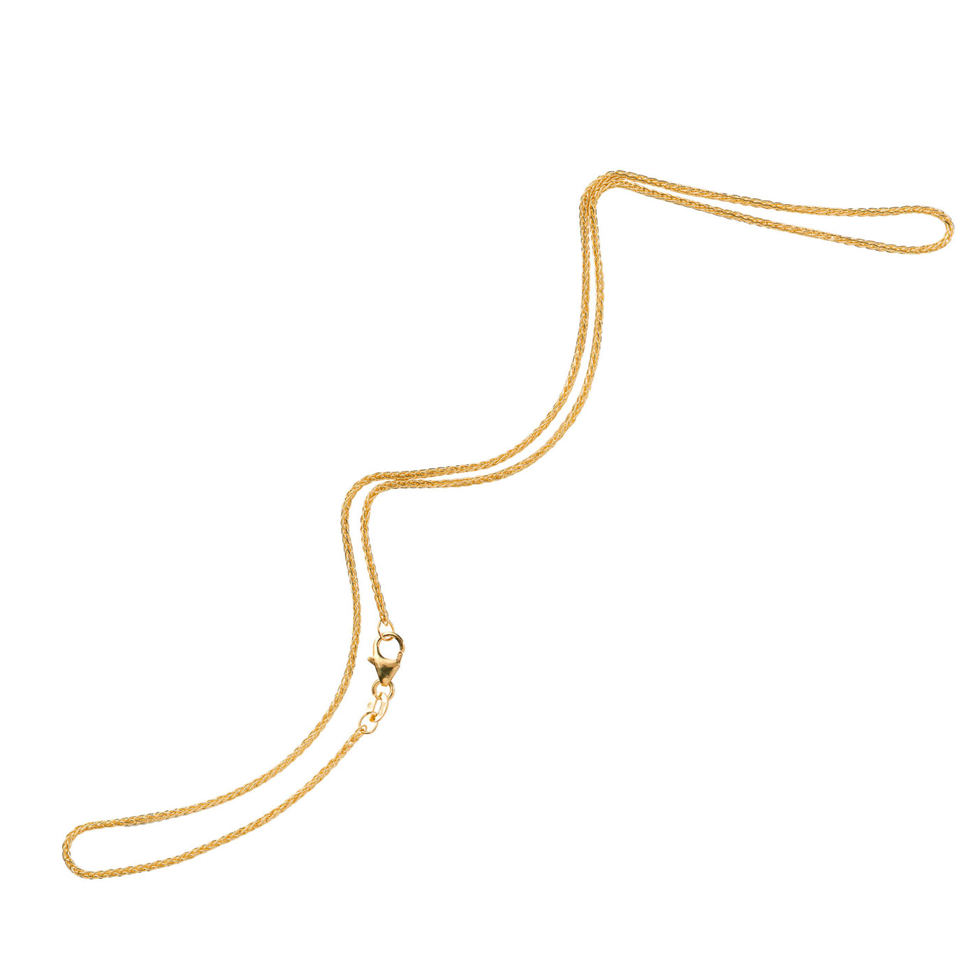 Plait Chain, 333G, 1.3 mm, 42 cm - 1 piece