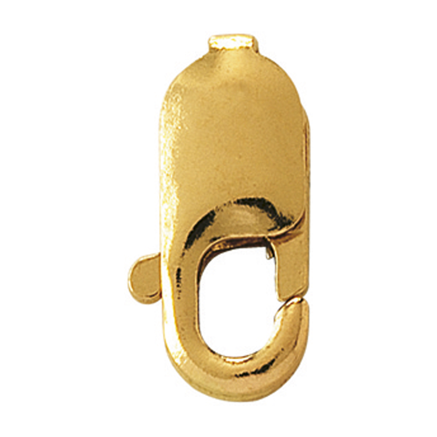 Lobster Clasp, 585G, 3 x 8 mm - 1 piece