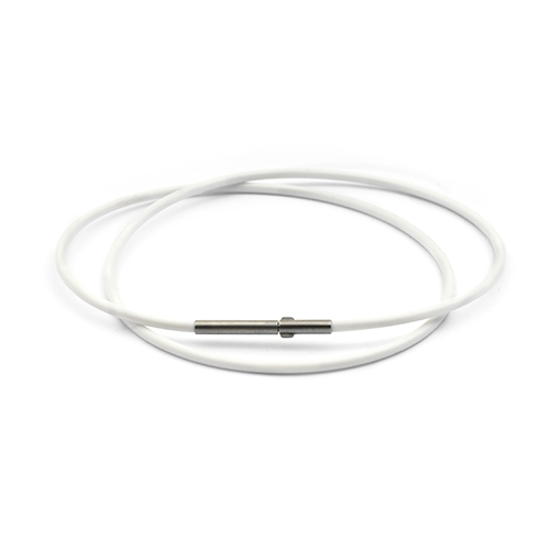 Halsreif "Silica", Bio-Kautschuk, schwarz, ø 2 mm, 45 cm - 1 Stück Halsreif "Silica", Bio-Kautschuk, schwarz, ø 2 mm, 45 cm - 1 Stück