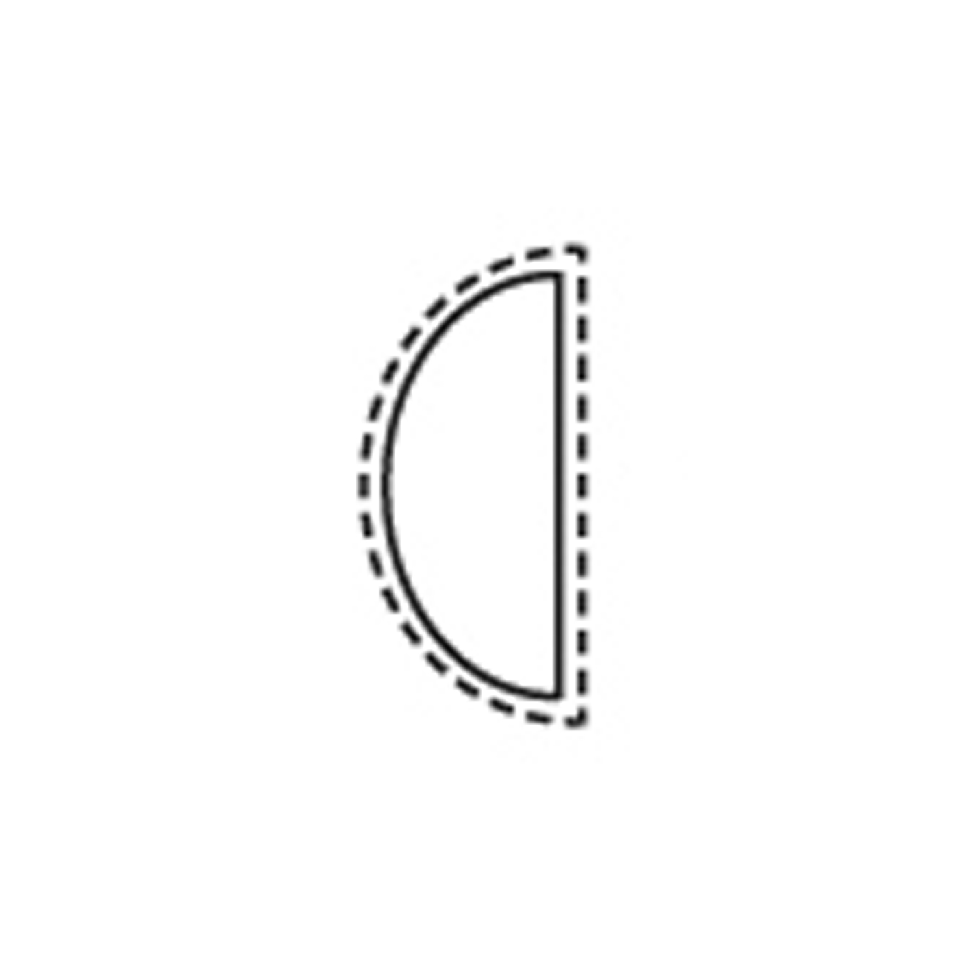 Precision Ring File, High Half-Round, Cut 3 - 1 piece Precision Ring File, High Half-Round, Cut 3 - 1 piece