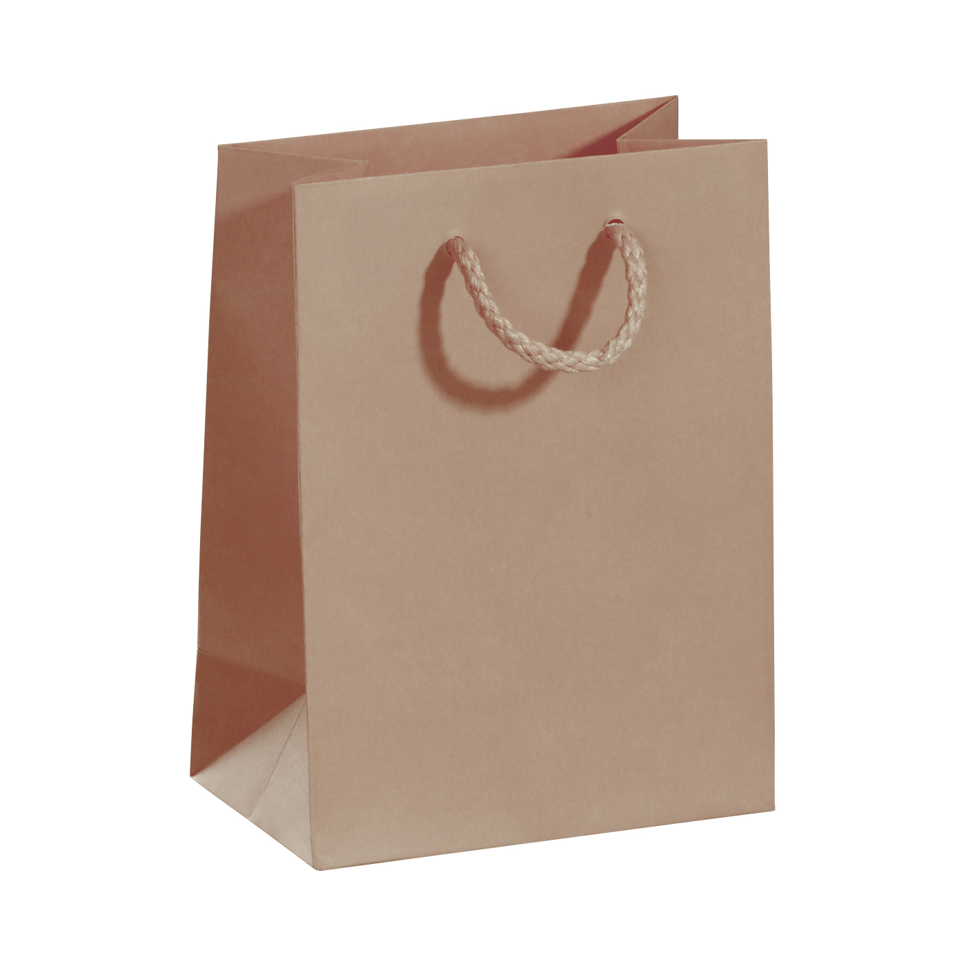 Tragetasche, hellbraun, 120 x 160 x 70 mm, aus Papier - 1 Stück Tragetasche, hellbraun, 120 x 160 x 70 mm, aus Papier - 1 Stück