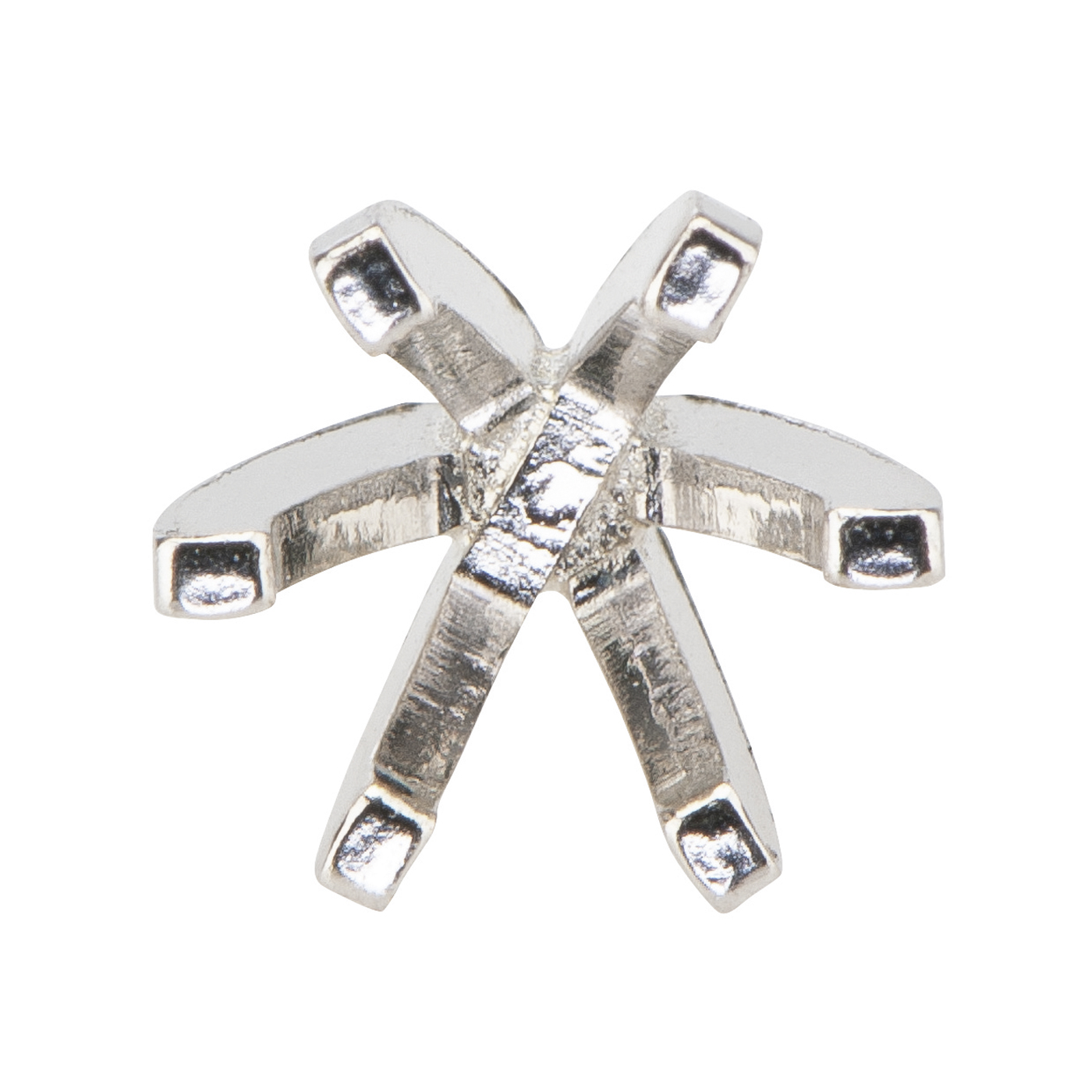 Chaton, 585 WG, Stein-ø 5,1 mm, 6 Stotzen, Stift - 1 Stück