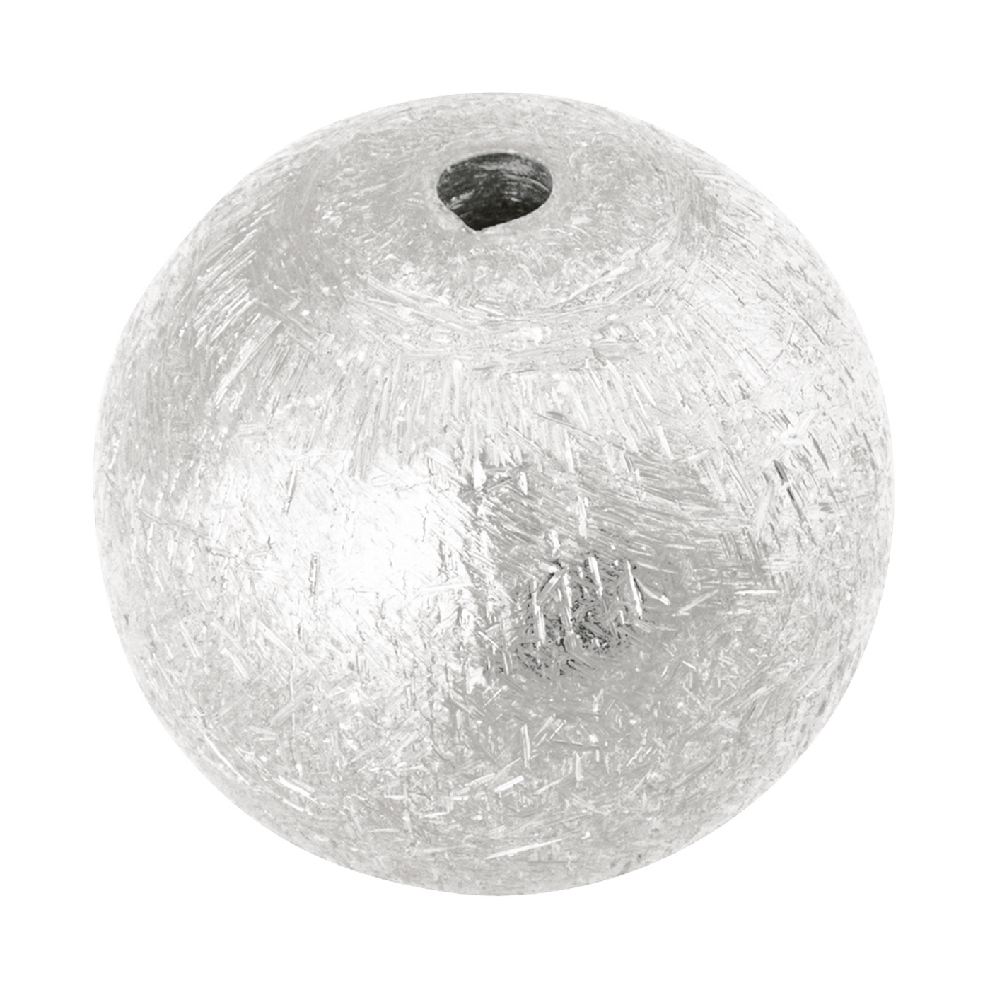 Intermediate Piece, 2-Hole Ball, 925Ag, ø 8 mm,Matt-Finished - 5 pieces