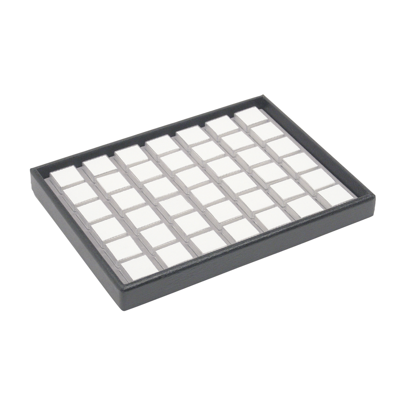 Stacking Tray with 42 Plastic Cans, Angular,280 x 210 x 25mm - 1 piece